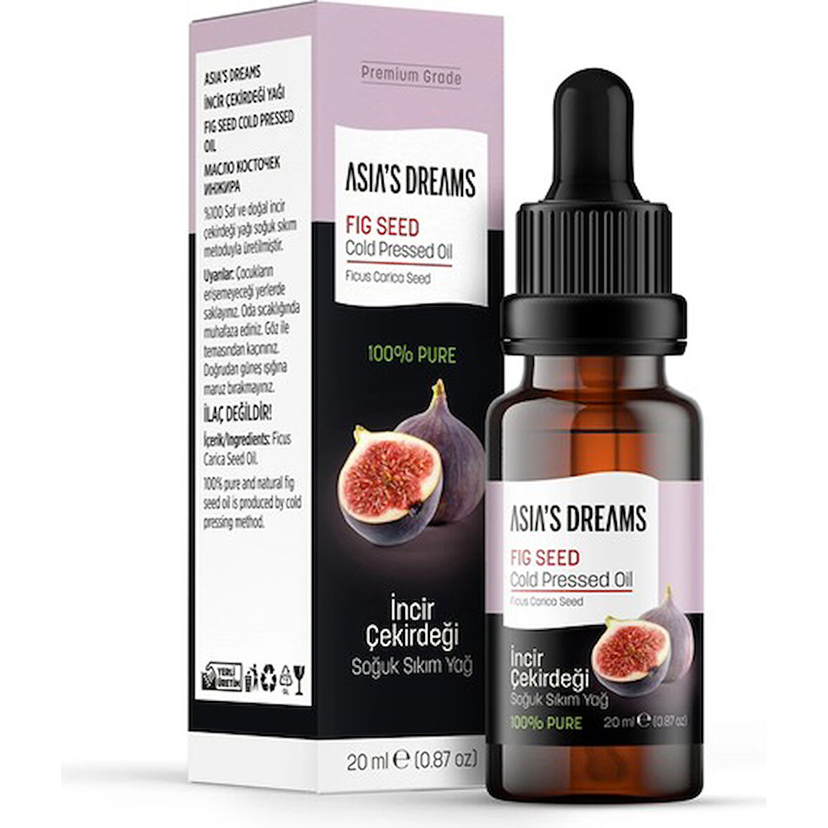 Asia's Dreams Incir Çekirdeği Soğuk Sıkım Yağ 20 Ml