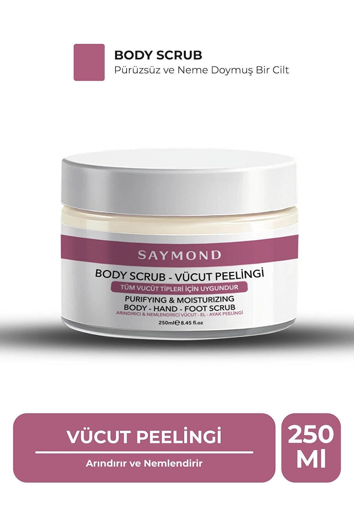 Body Scrub Besleyici Arındırıcı Nemlendirici Vücut Peelingi 250 Ml