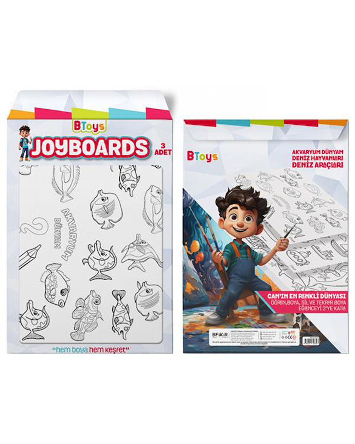 BToys Joyboards Akvaryum Dünyam Deniz Hayvanları ve Deniz Araçları 326323