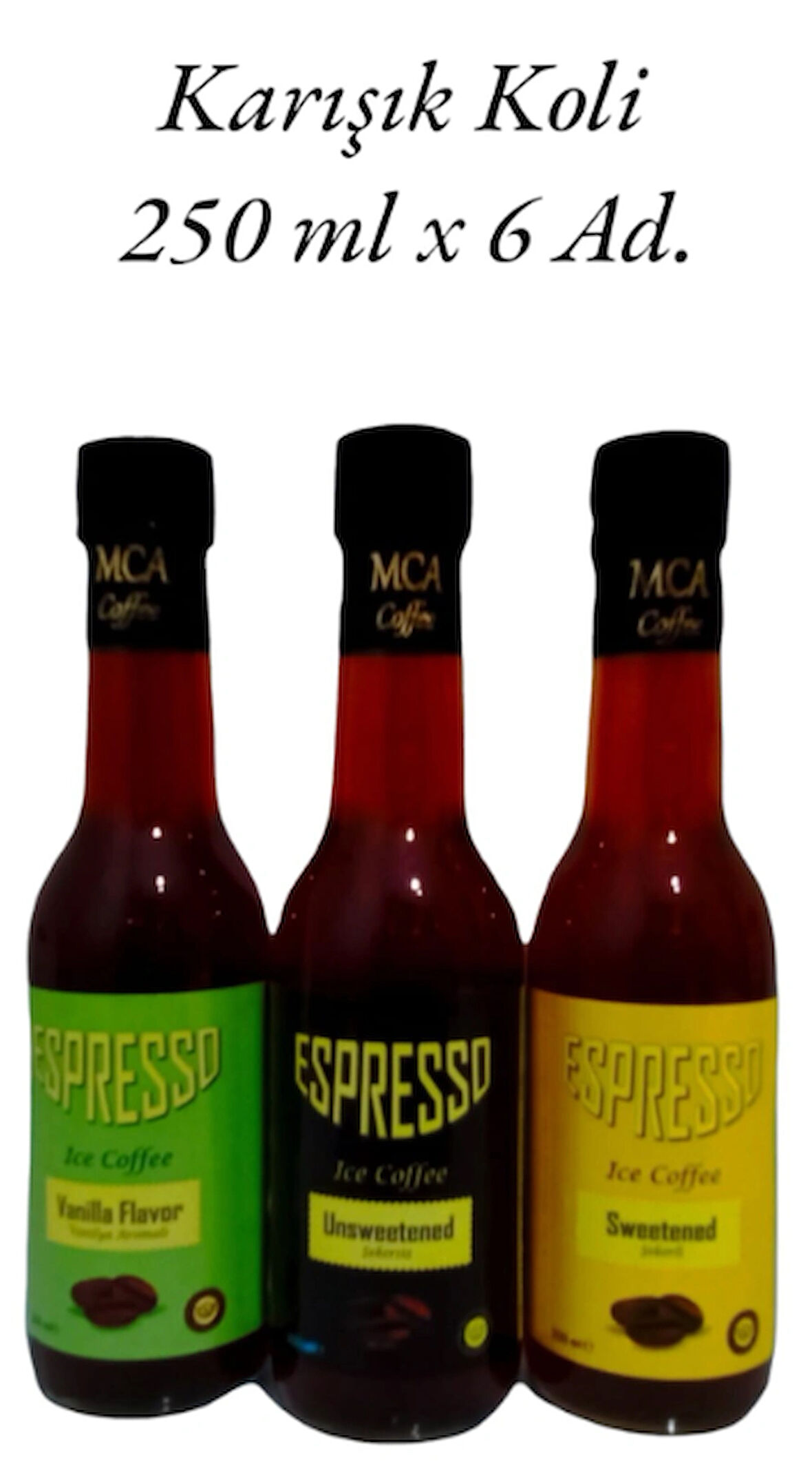 ESPRESSO SOĞUK KAHVE (KARIŞIK KOLİ) 250 ML x 6 adet