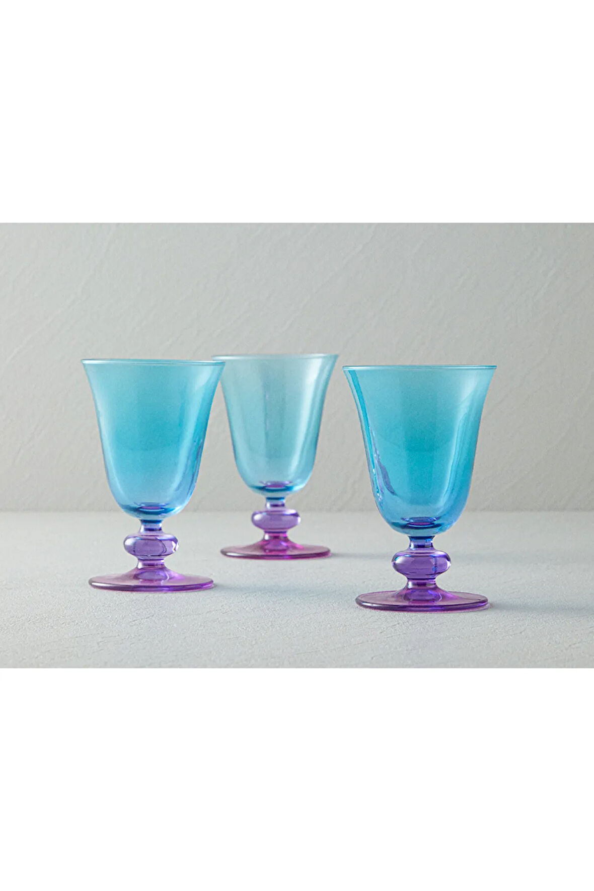 Jardina Cam 3'lü Cup Pembe - Mavi