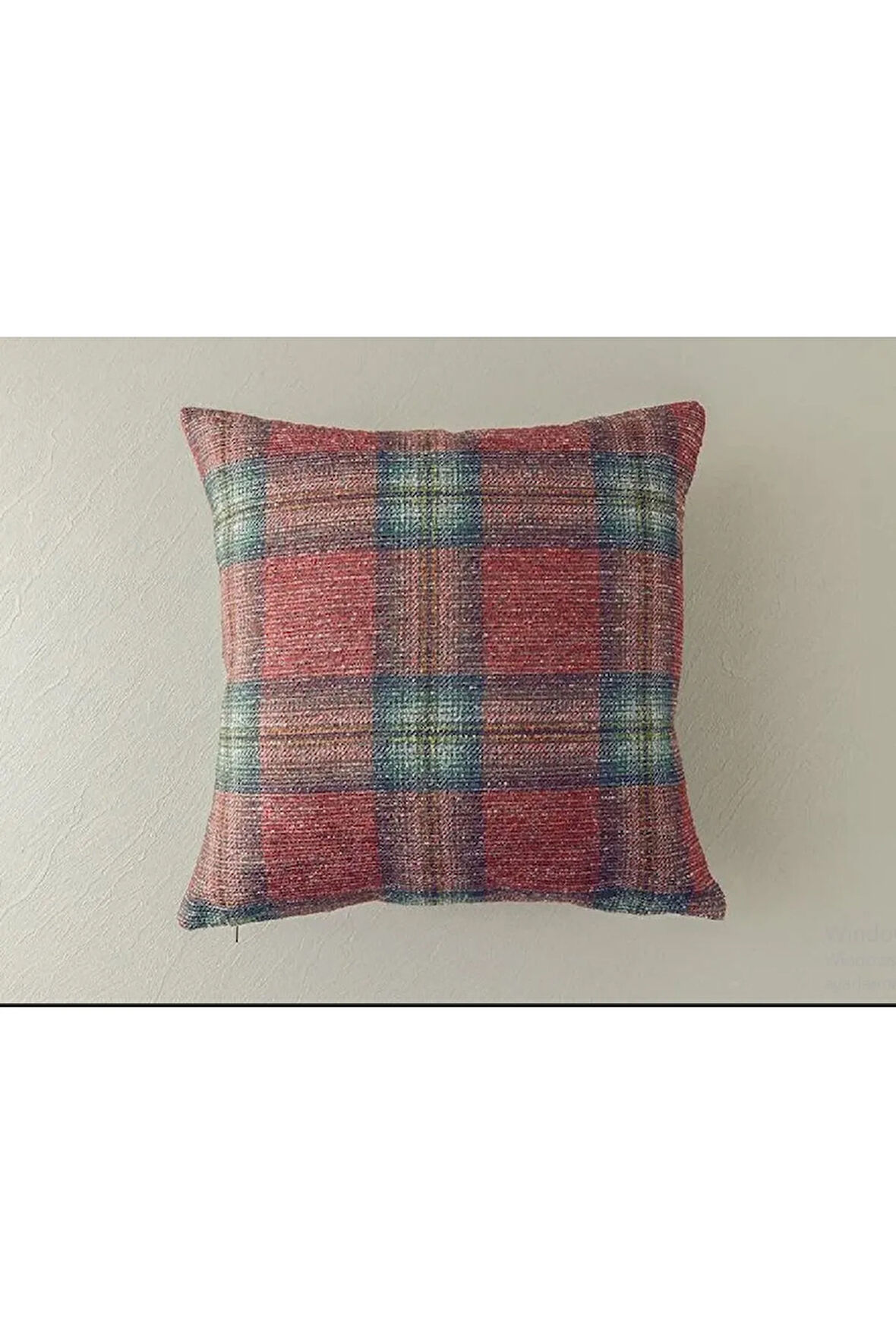 Hana Kırlent Kılıfı 43x43 Cm Kırmızı - Yeşil