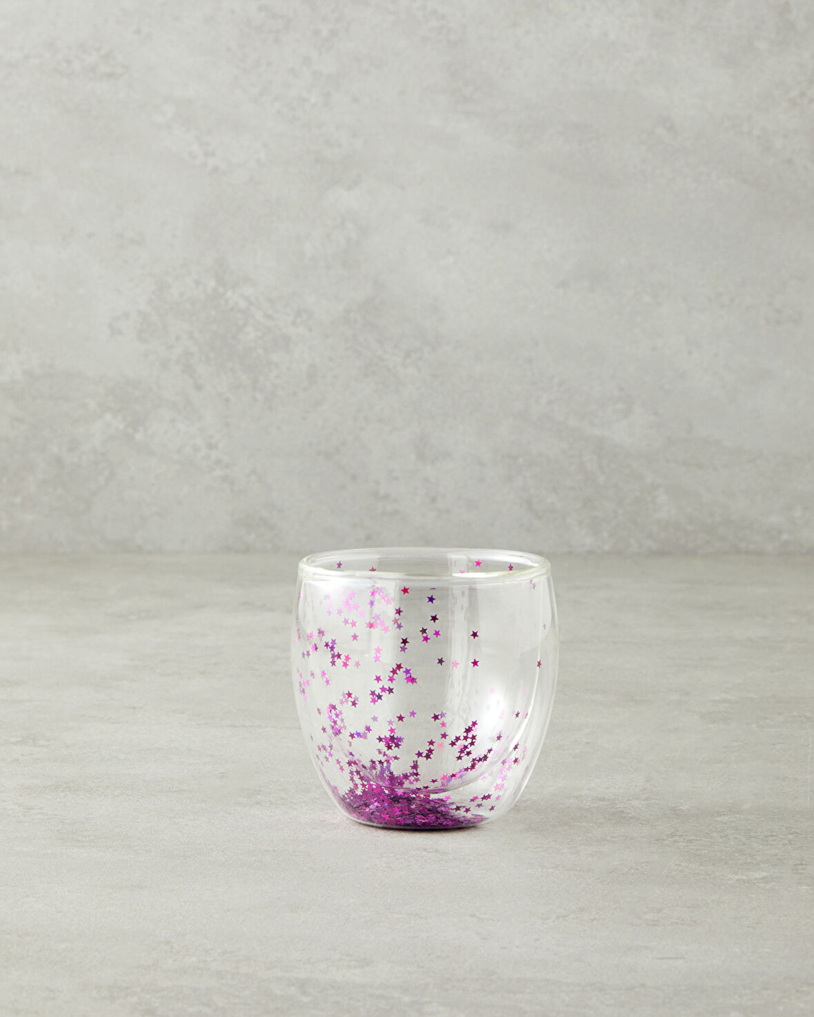 English Home Sparkle Borosilikat Cam Double Wall Kupa Pembe
