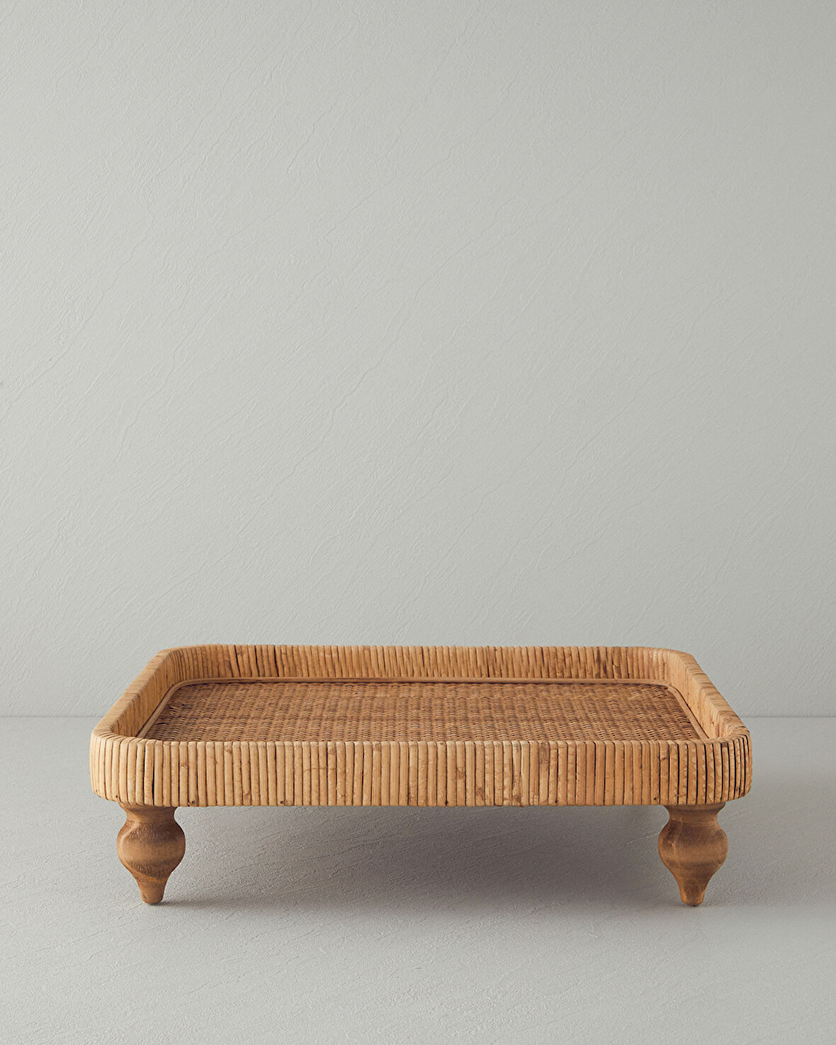 Verona Rattan Dekoratif Tepsi Naturel