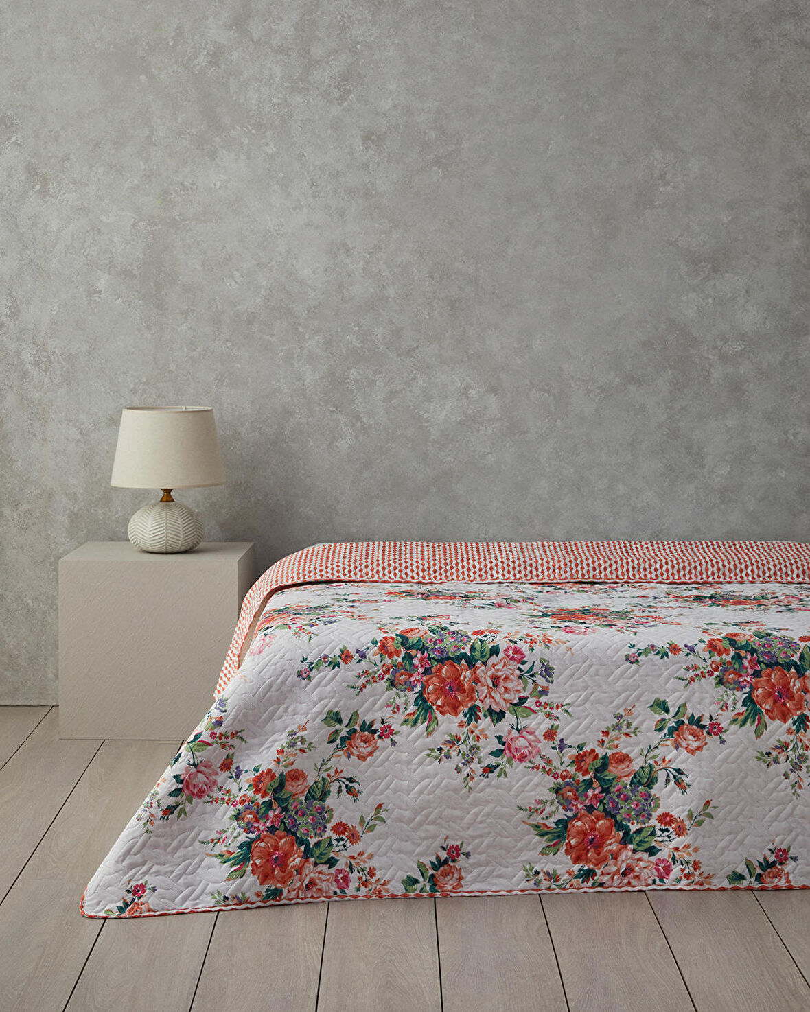 English Home Classic Beauty Tek Kişilik Çok Amaçlı Örtü Turuncu