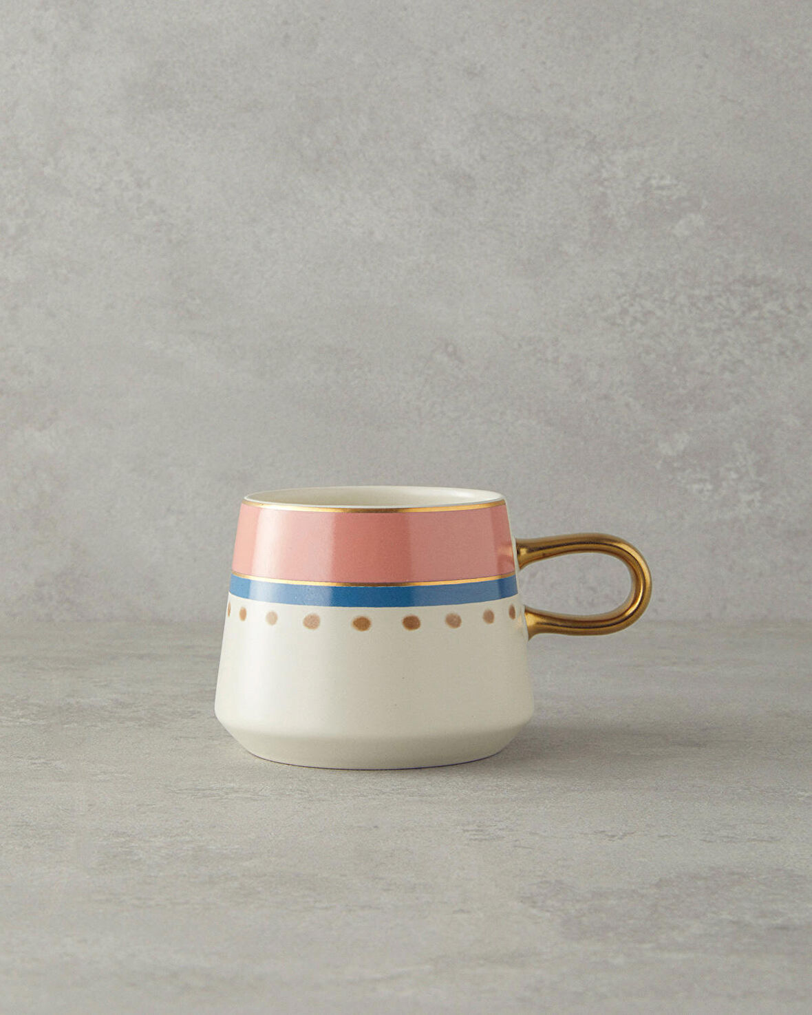 English Home Carnival Track Stoneware Kupa Pembe - Yeşil
