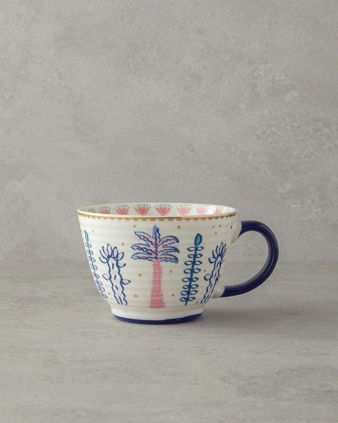 English Home Love Fantasy New Bone China Kupa Pembe - Mavi