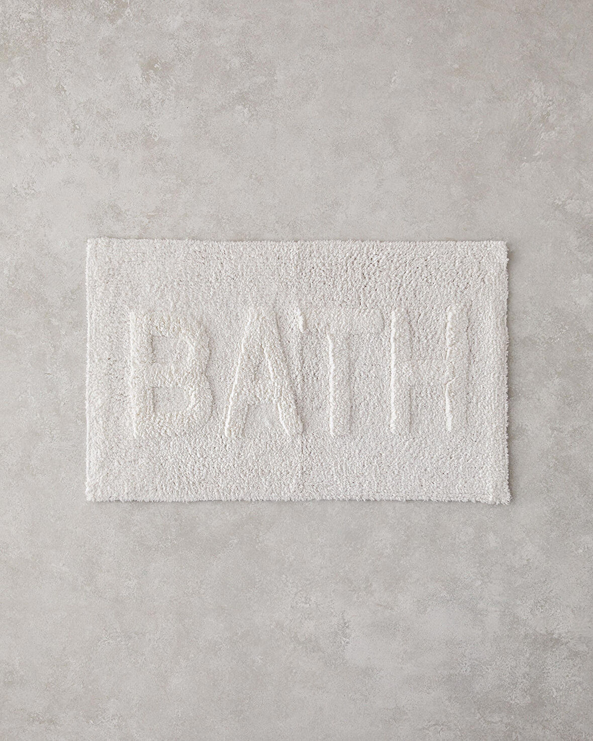 English Home Bath Bliss Pamuklu Banyo Paspası Beyaz