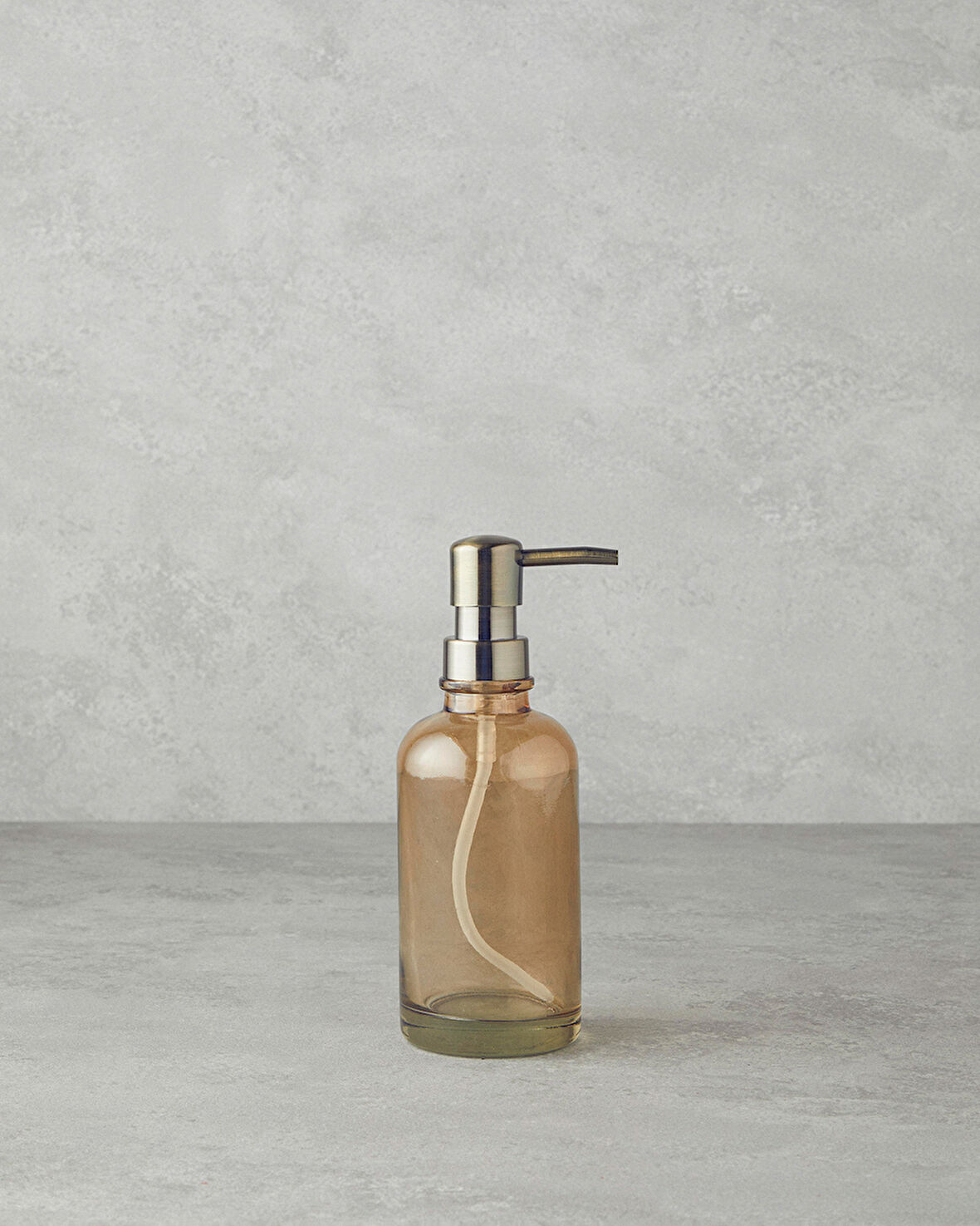 Rustic Cam Banyo Sıvı Sabunluk Amber
