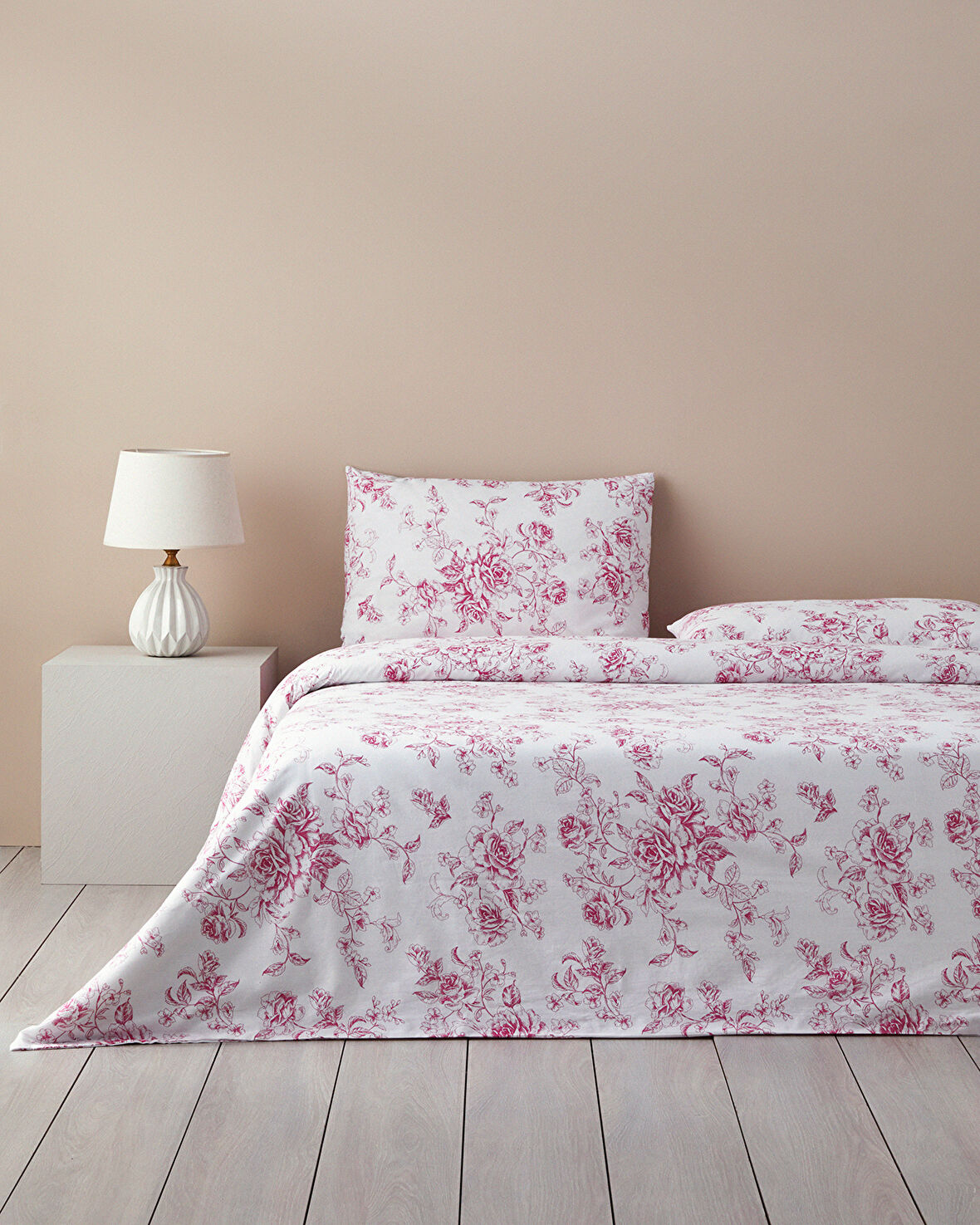 English Home Rosey Violen King Size Nevresim Takımı Pembe