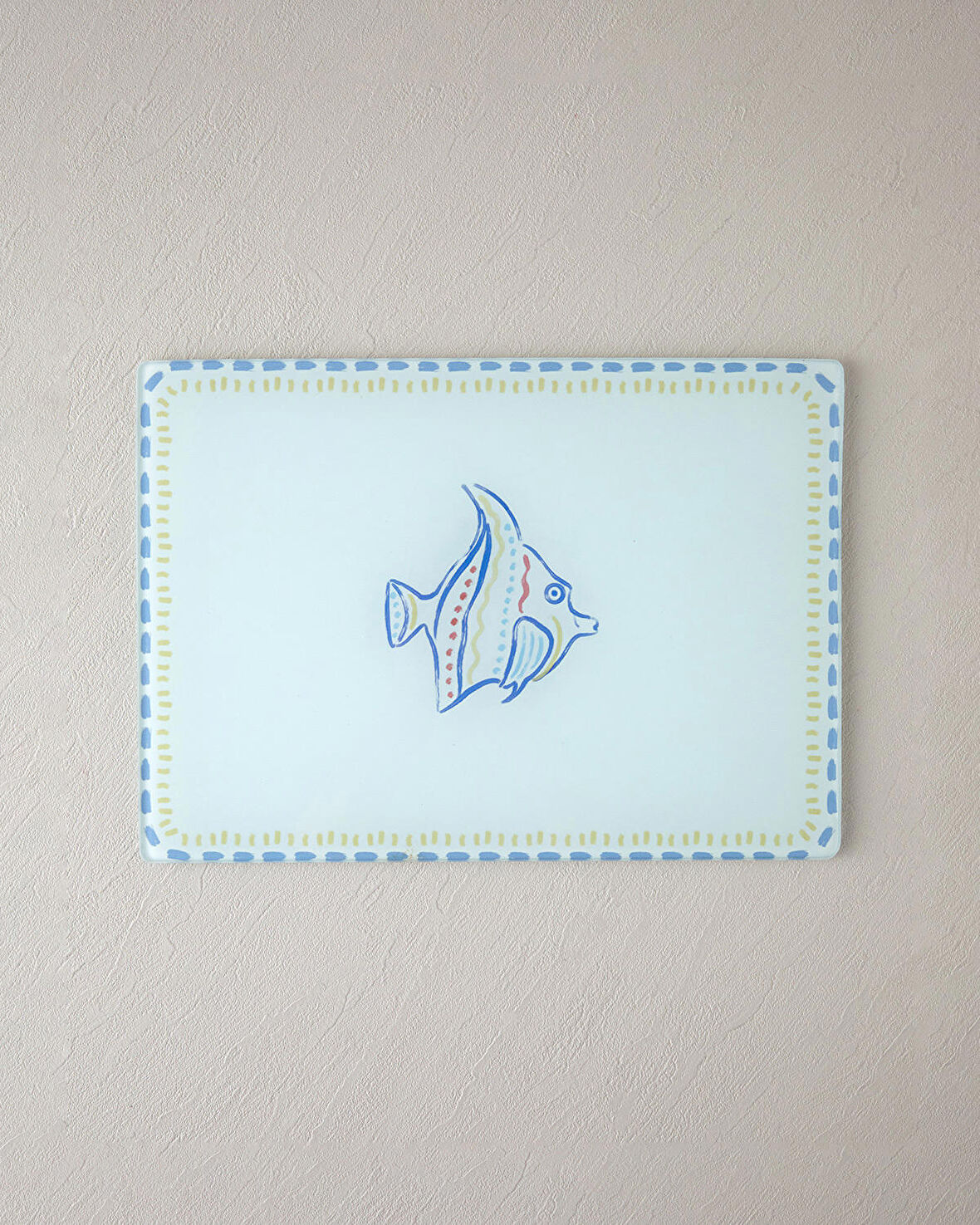 English Home Jolly Sea Cam Kesme Tahtası 25x35 cm Mavi-Beyaz