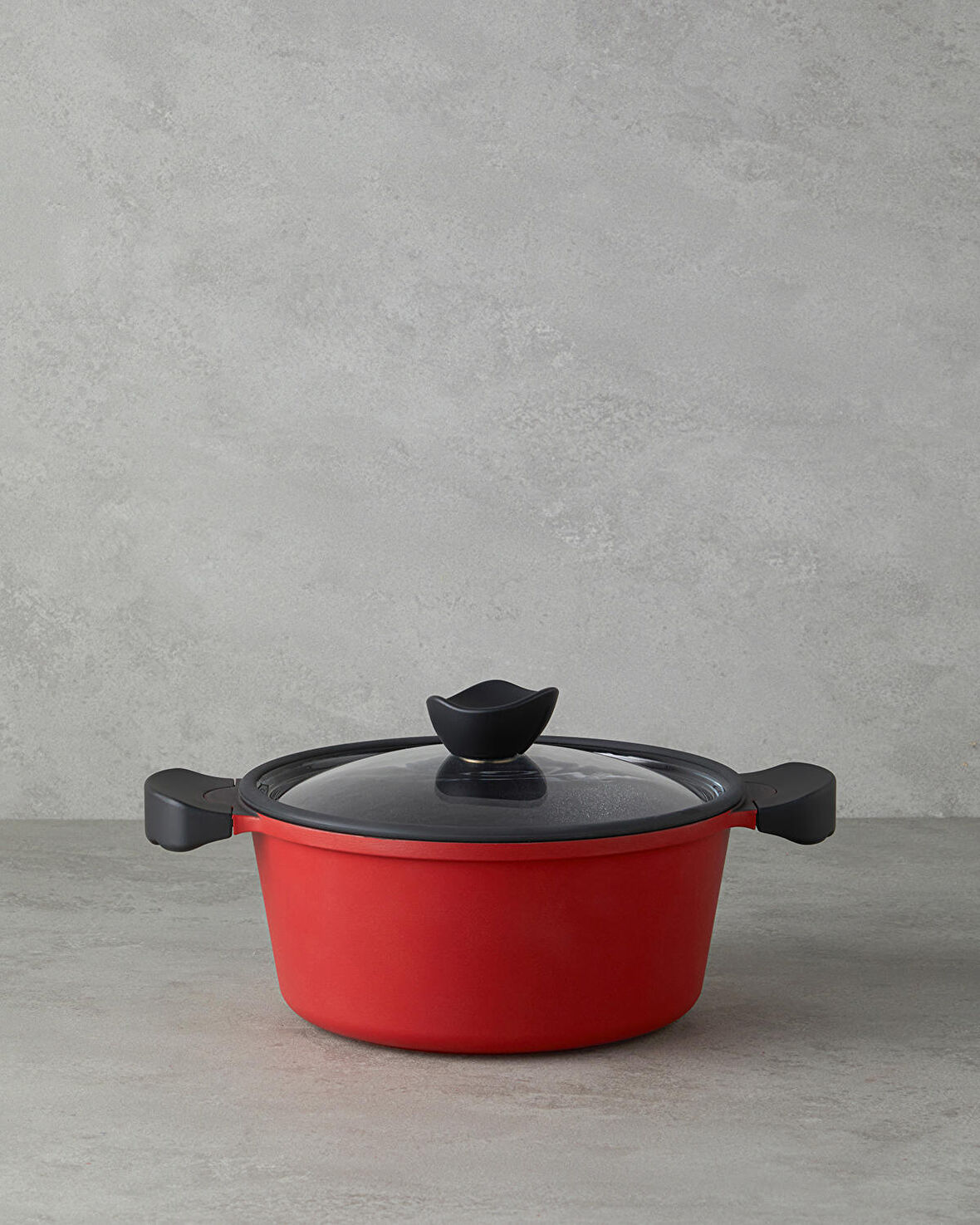 English Home Prime Red Love Alüminyum Döküm Derin Tencere 24 cm Kırmızı