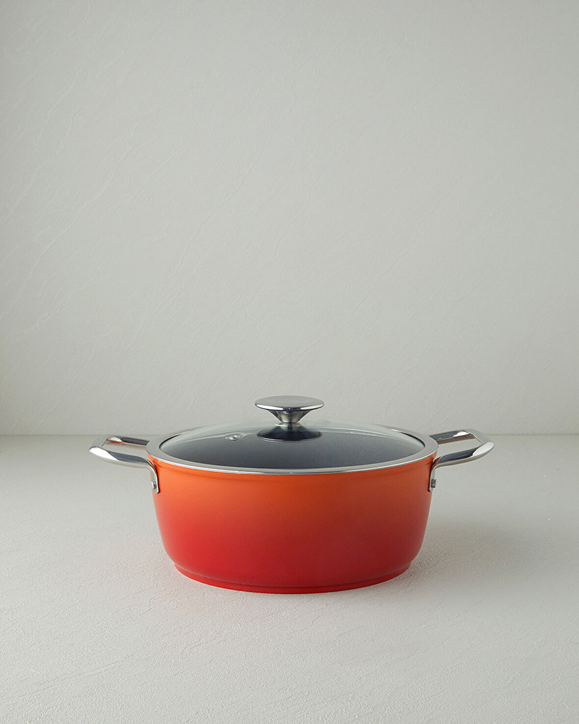 Verona Döküm Derin Tencere 24 cm Turuncu