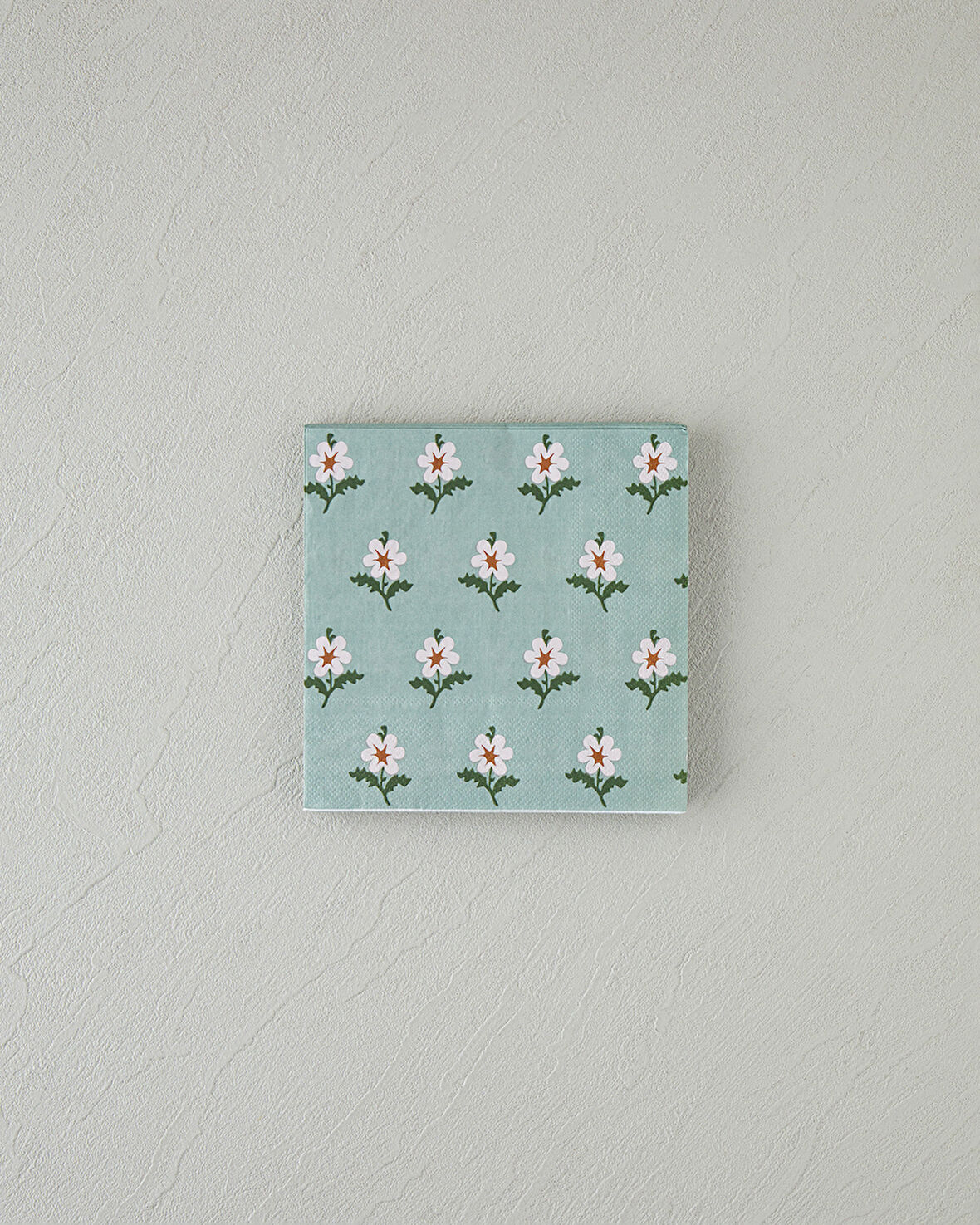 Retro Floral 20'li Kağıt Peçete 33x33 cm Yeşil