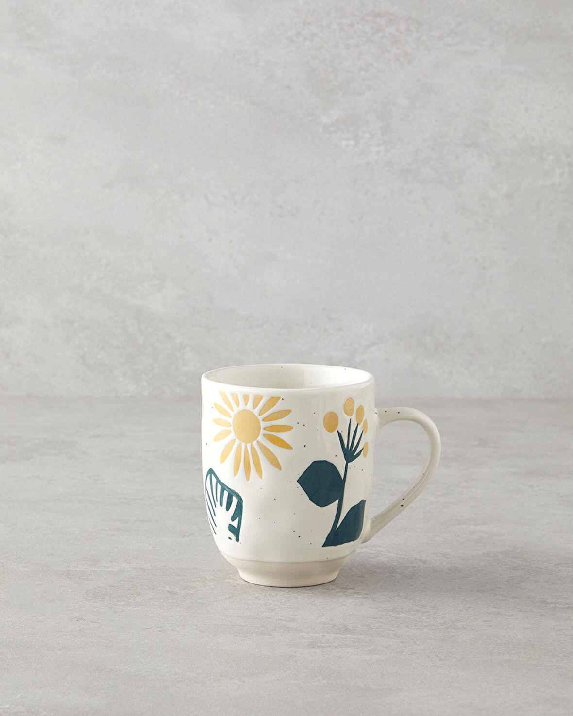 Sun Dance Stoneware Kupa 320 ml Sarı-Yeşil