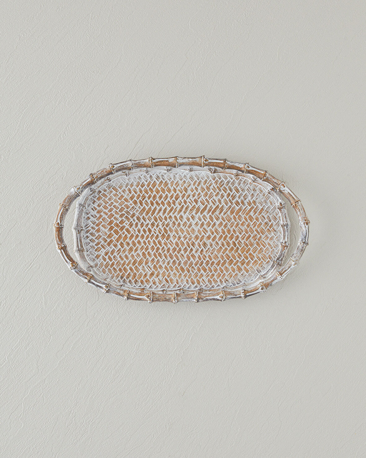 English Home Doris Dekoratif Tepsi 33x3,5x19,5 cm Naturel