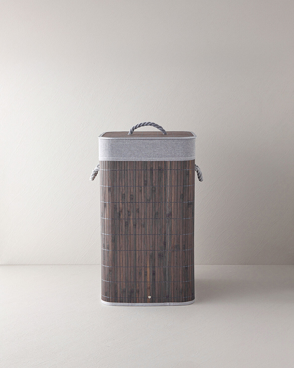 English Home Selina Bambu Çamaşır Sepeti 35x35x60 cm Antrasit