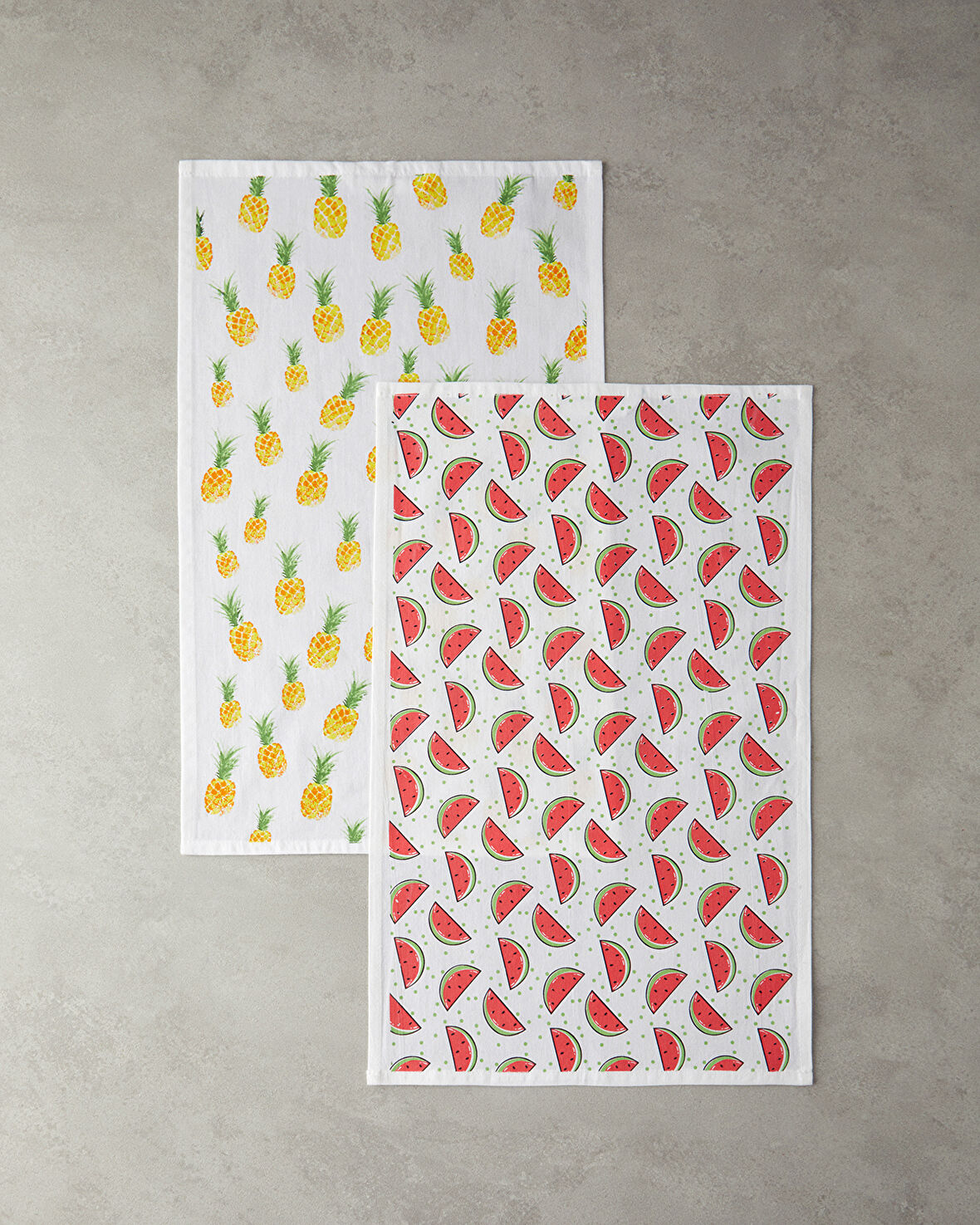 English Home Fruits Pamuk 2'li Kurulama Bezi 30x50 cm Kırmızı-Turuncu