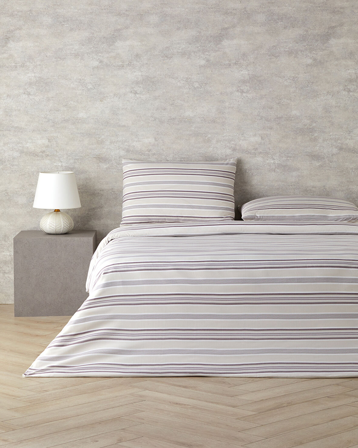 English Home Contempo Kolay Ütülenir Tek Kişilik Nevresim Takımı 160x220 cm Mürdüm