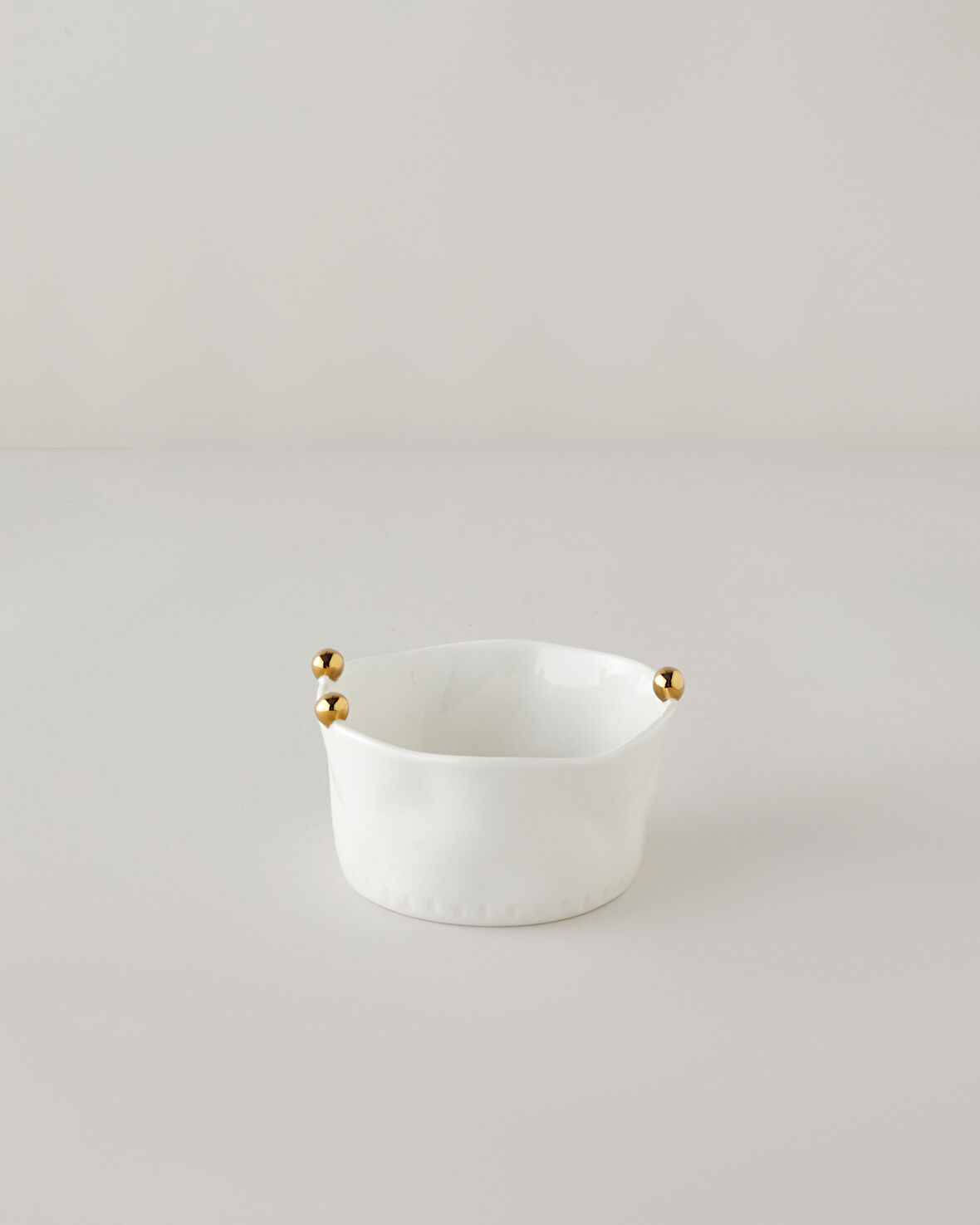 Golden Gleam Porselen Kase 15 cm Beyaz-Gold