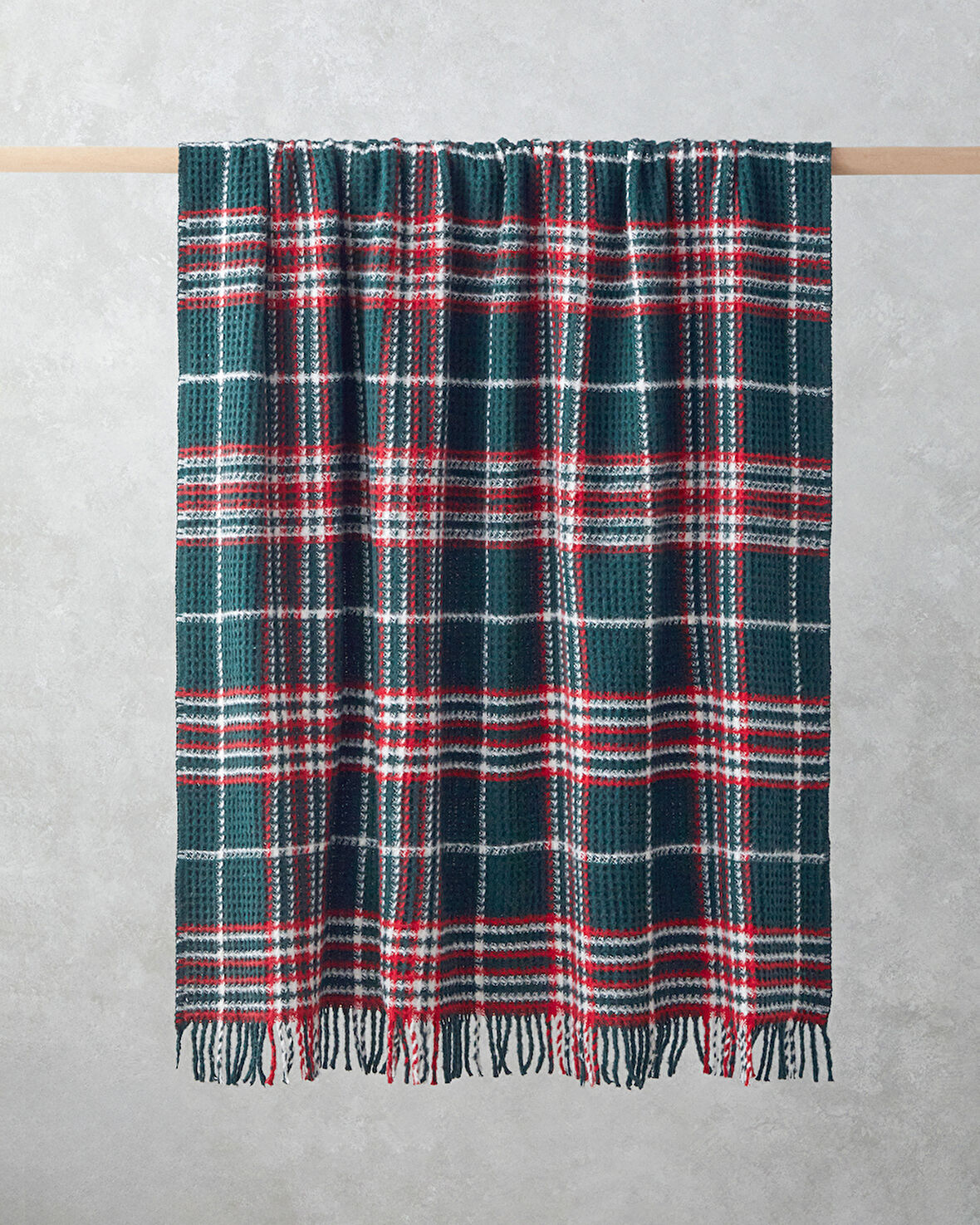 Magie Koltuk Şalı 130x170 cm Yeşil – Kırmızı