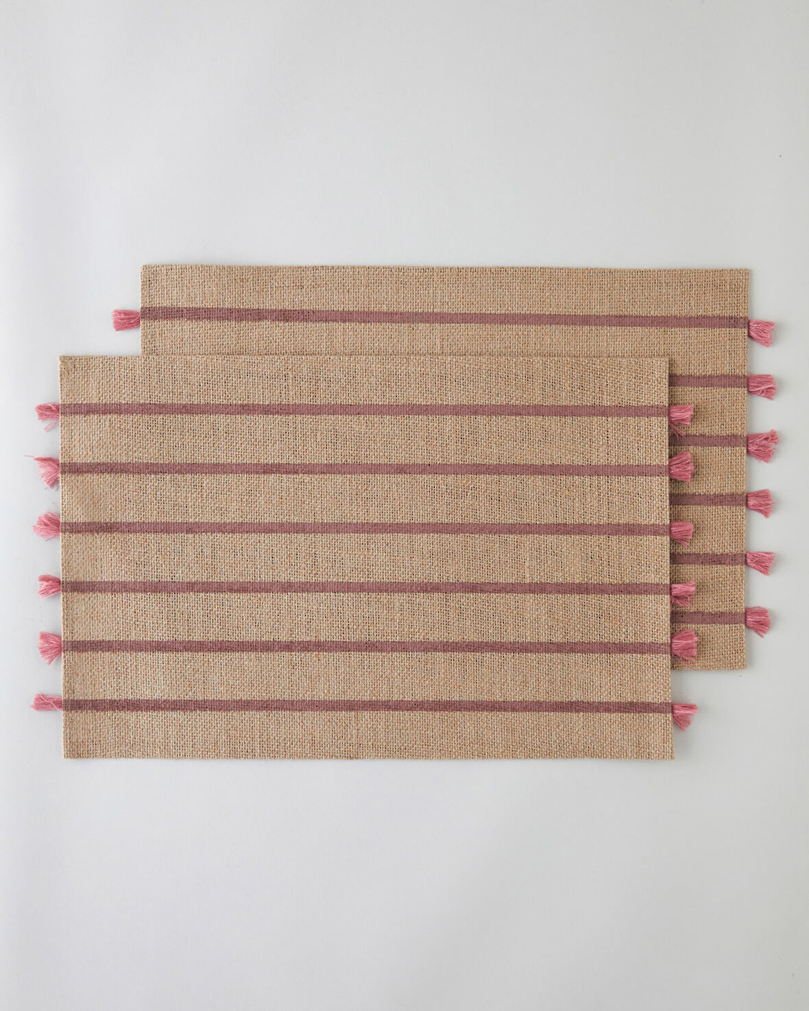 Fringe Jüt 2'li Amerikan Servis 30x45 cm Pembe