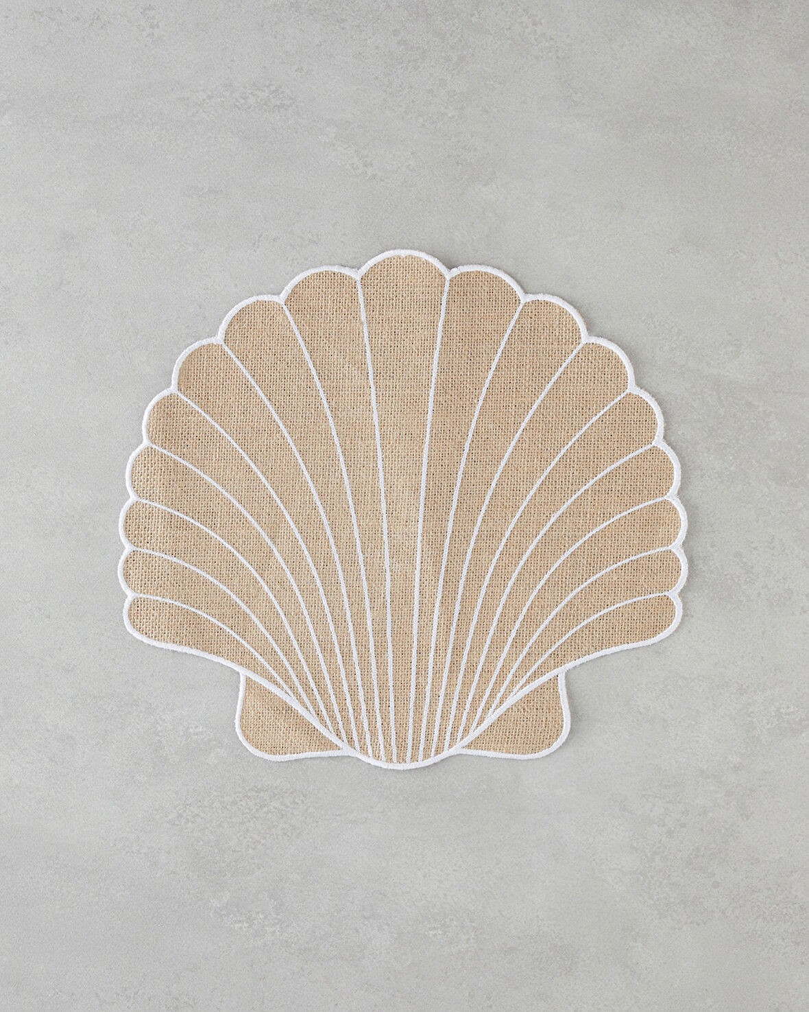Seashell Jüt 2'li Amerikan Servis 34x38 Cm Krem