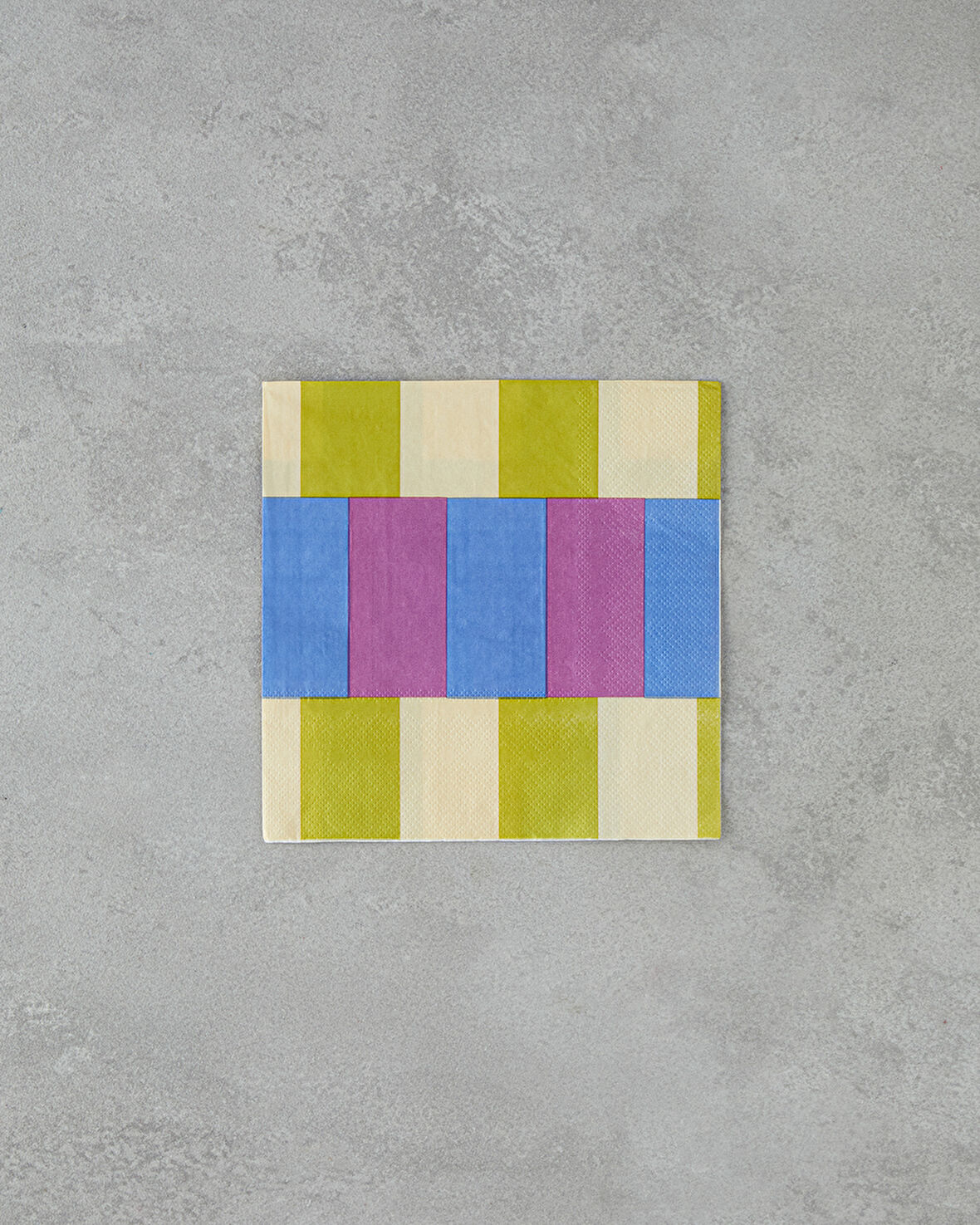 Summer Checkers Kağıt 20'li Kağıt Peçete 33x33 cm Mor-Sarı
