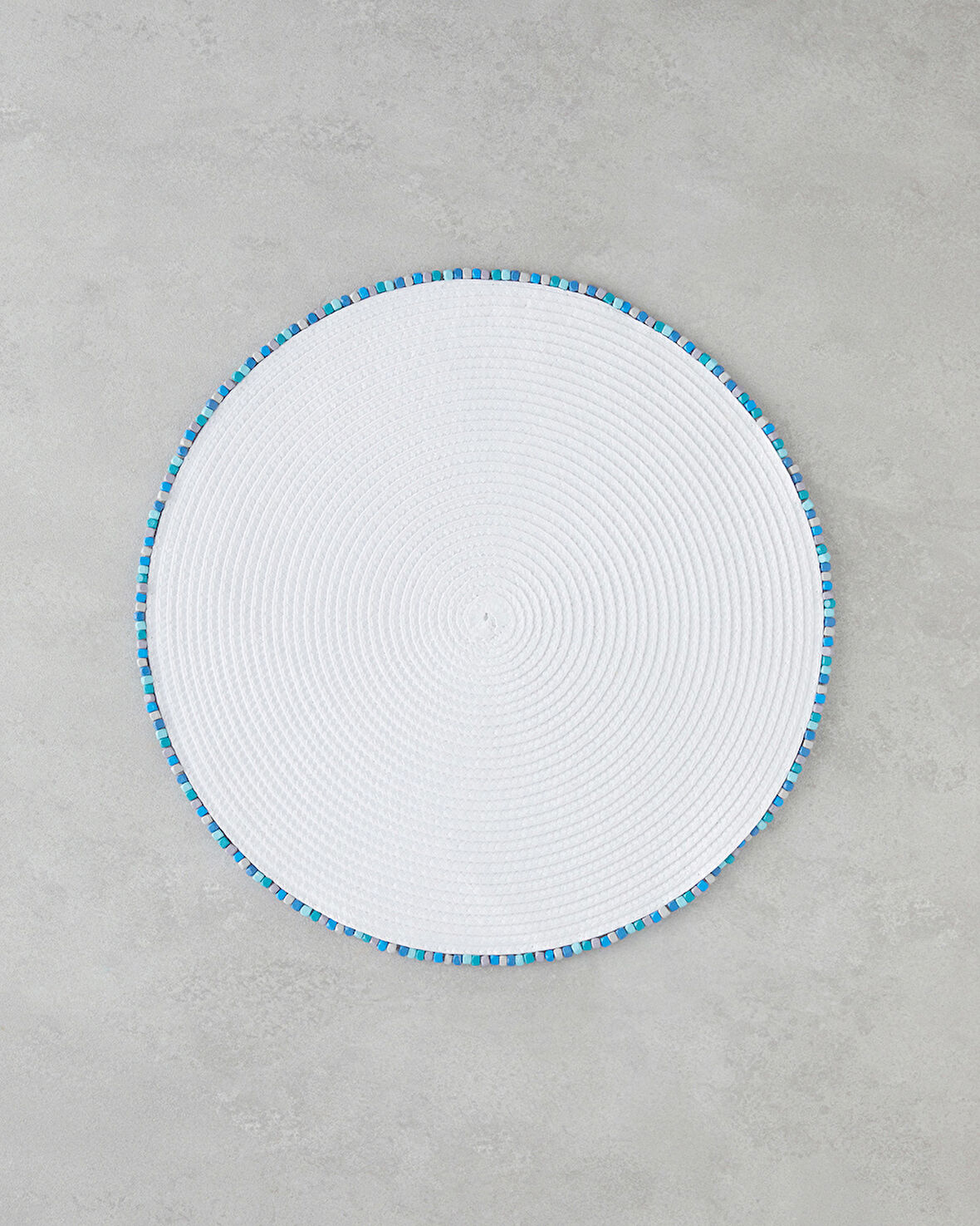 Fern PP 2'li Amerikan Servis 38 cm Beyaz - Mavi