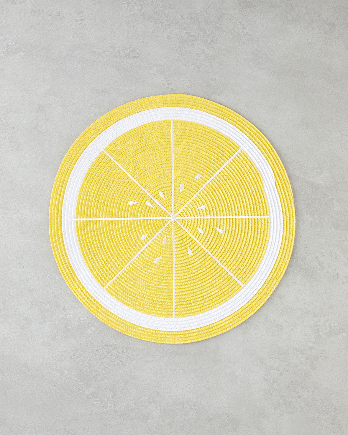 Summer Lemon PP 2'li Amerikan Servis 38 cm Sarı