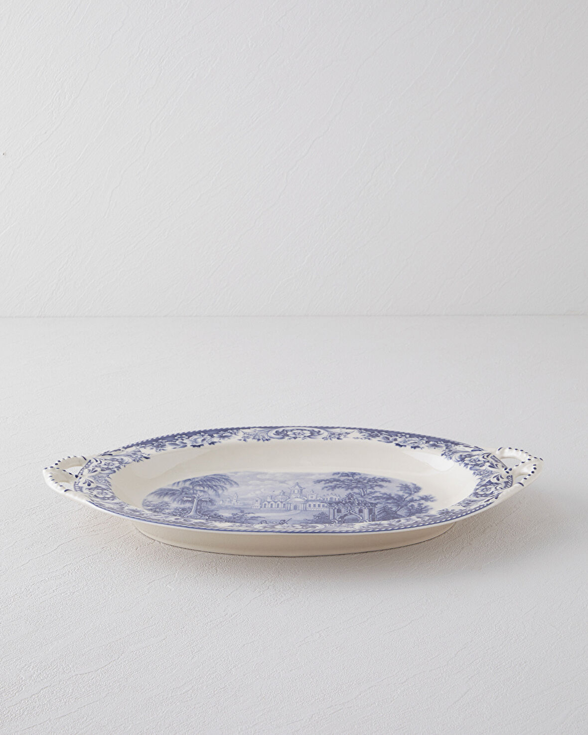 Preston Stoneware Kayık Tabak 36 cm Lacivert