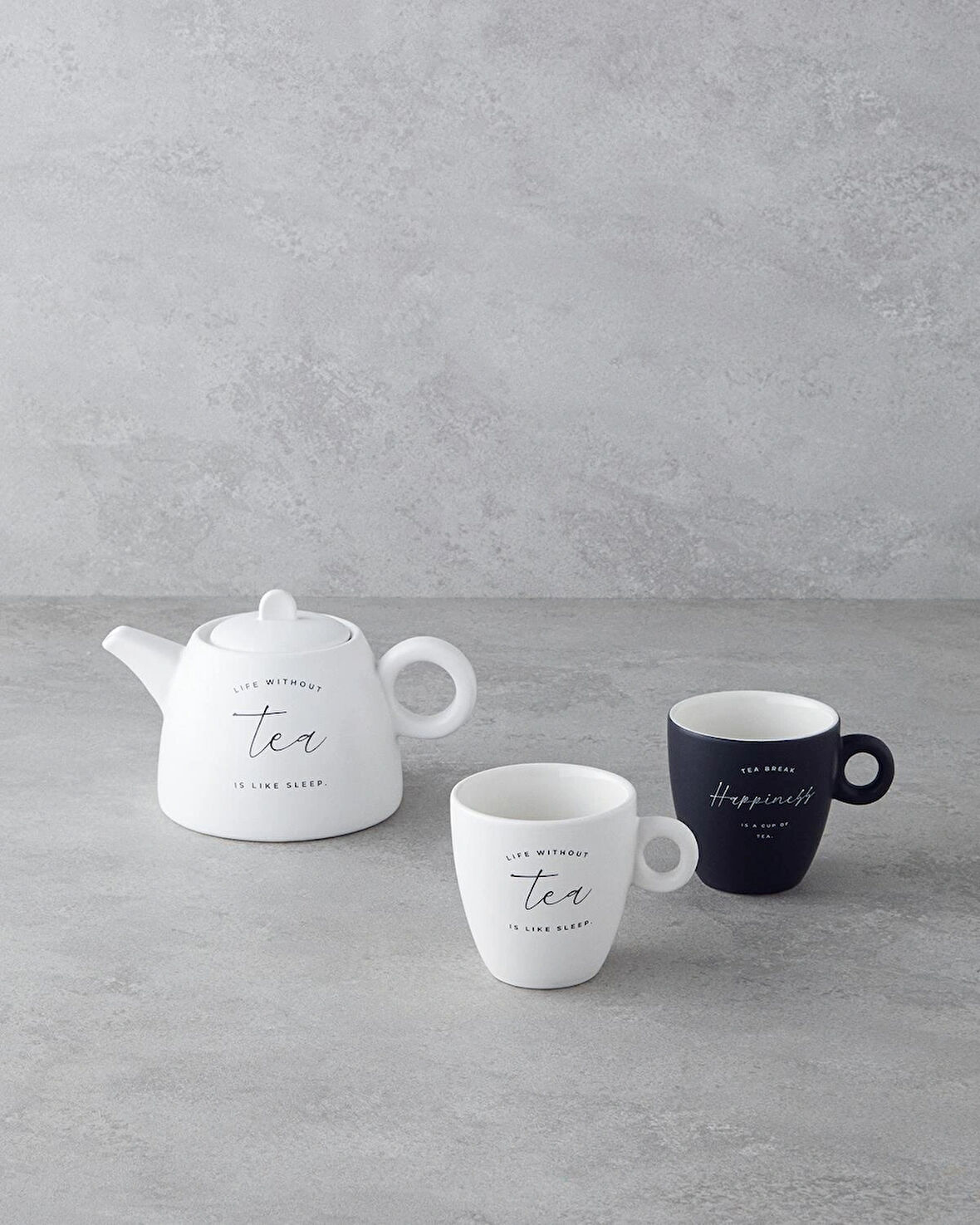 English Home Tea Time Demlik 600 ml Beyaz 