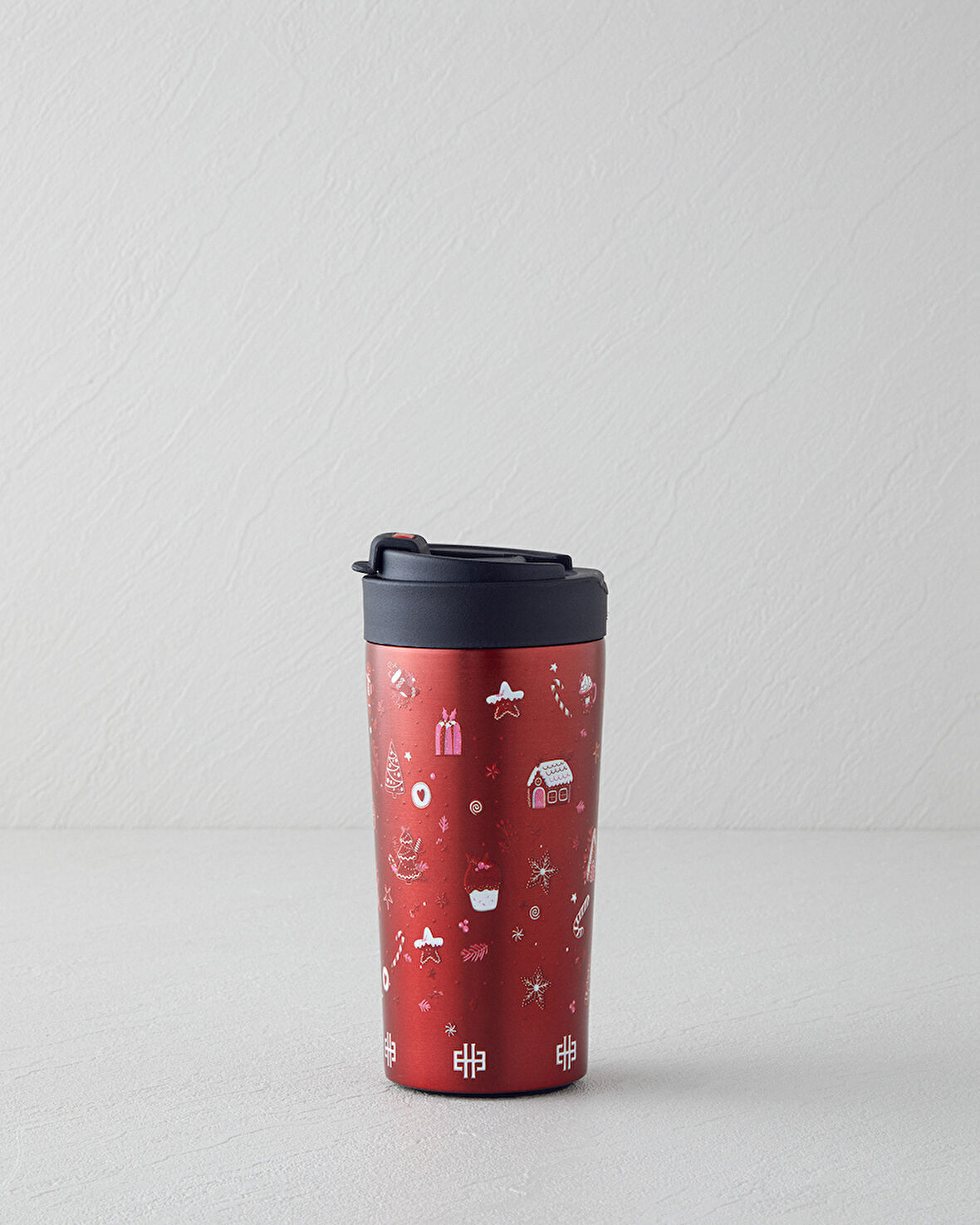 English Home Good Mood New Year Çelik Travel Mug 380 ml Kırmızı