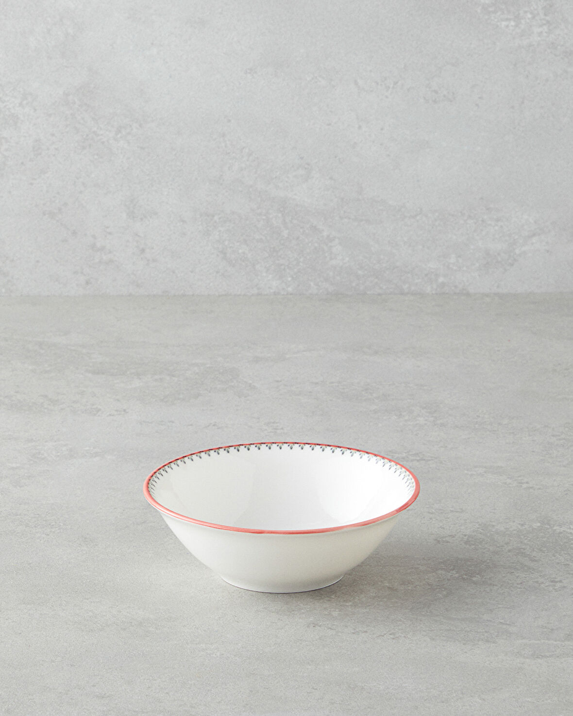 Whircal Bone Porselen Kase 14 cm Kırmızı - Yeşil