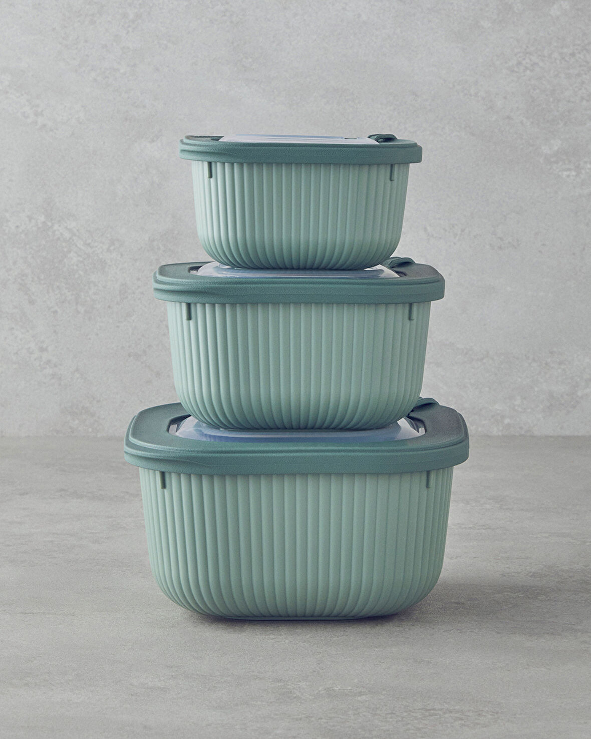 Elio Plastik Saklama Kabı 600,1100,1800 ml Yeşil