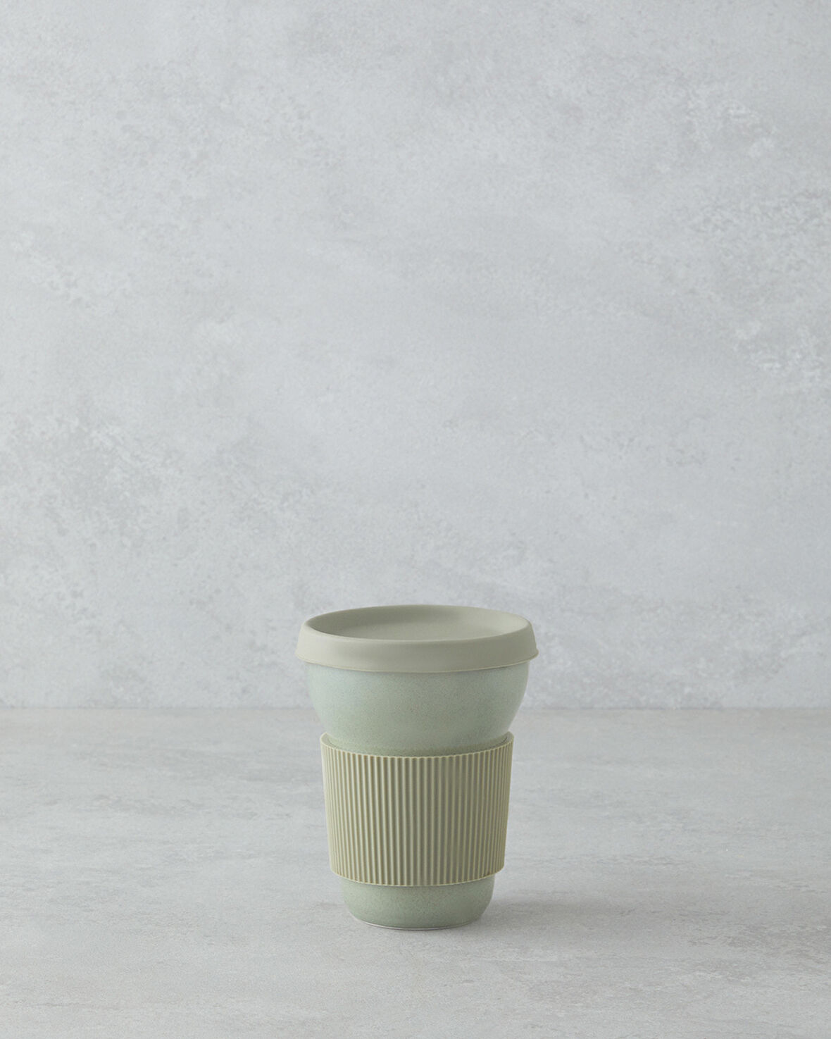 English Home Good Mood Chic Porselen Travel Mug 350 ml Yeşil
