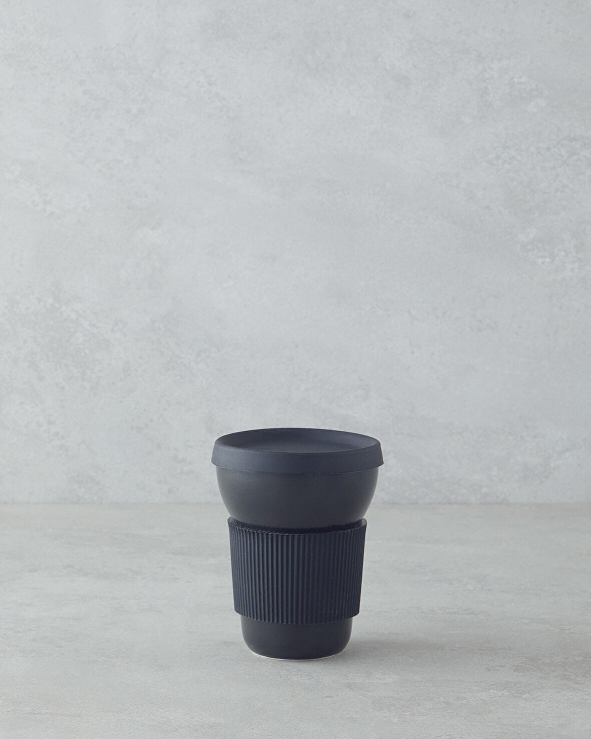 English Home Good Mood Chic Porselen Travel Mug 350 ml Siyah