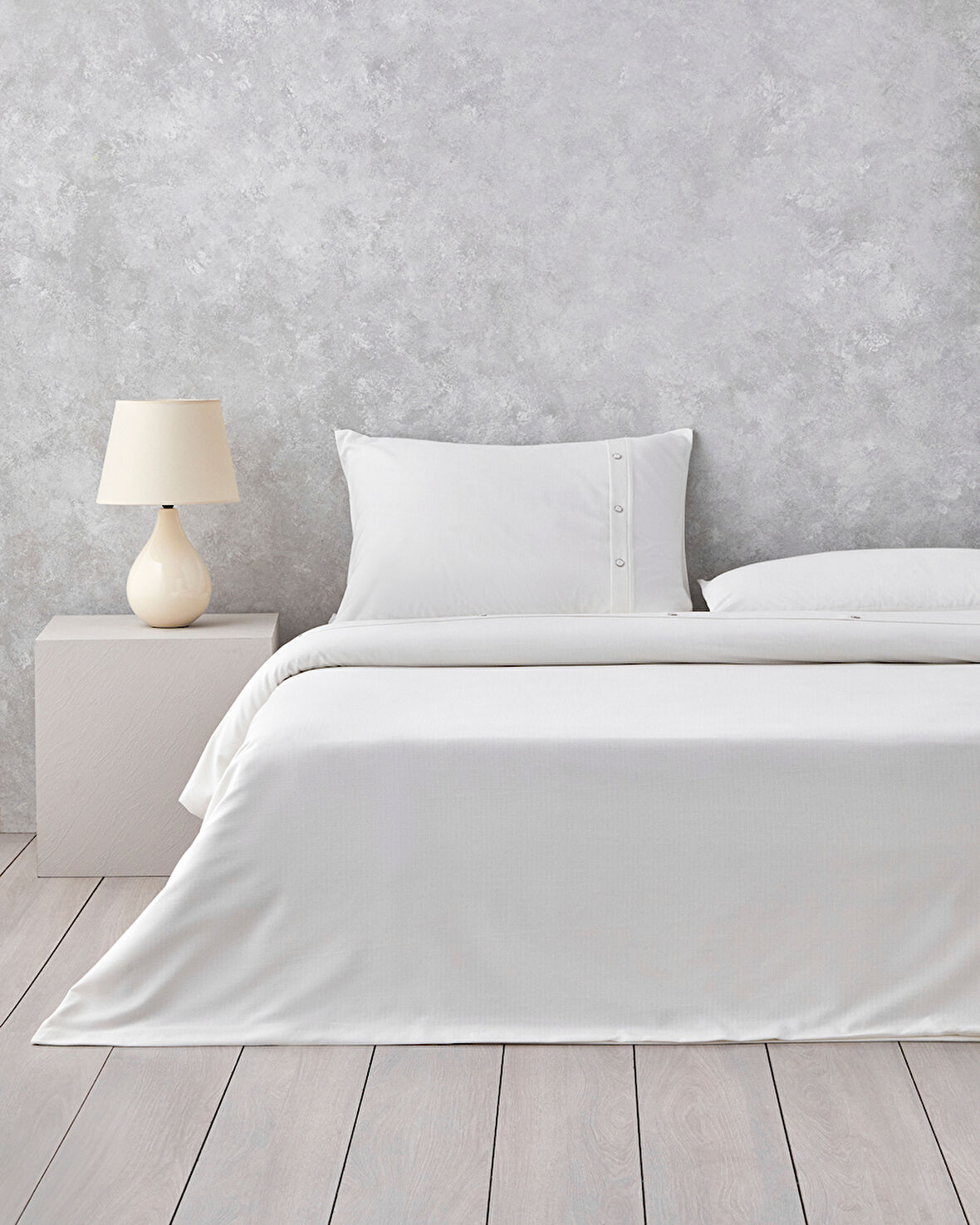 Modern Harmony Armürlü King Size Nevresim Takımı 240x220 cm Beyaz