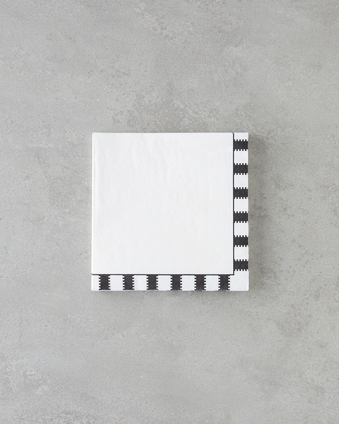 Nuvia Kağıt 20'li Kağıt Peçete 33x33 cm Siyah - Beyaz