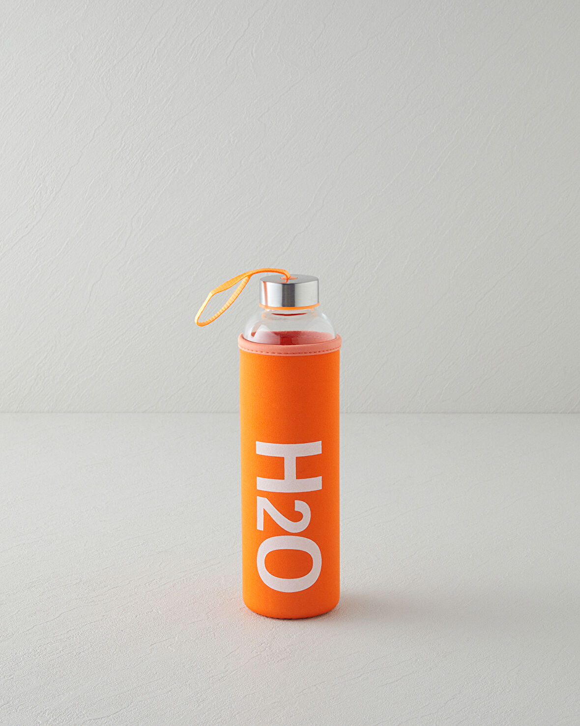 Refresh Bottle Cam Kılıflı Şişe 600 ml Turuncu