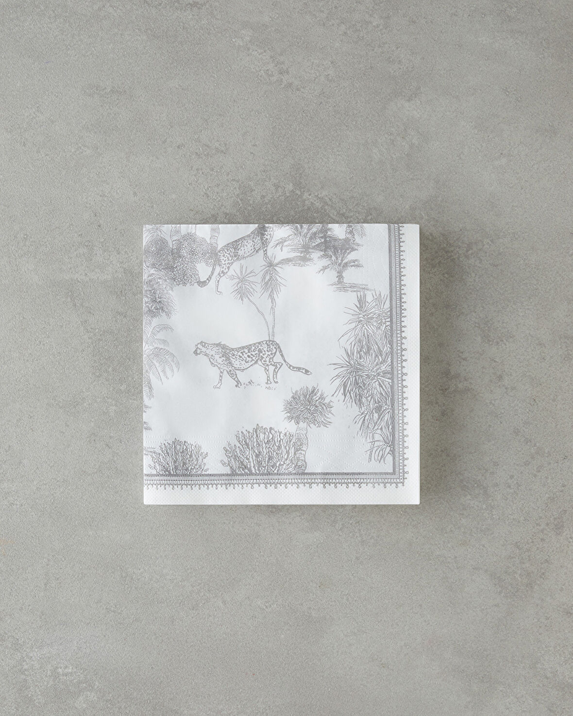 Wildica 20'li Kağıt Peçete 33x33 cm Gri-Beyaz