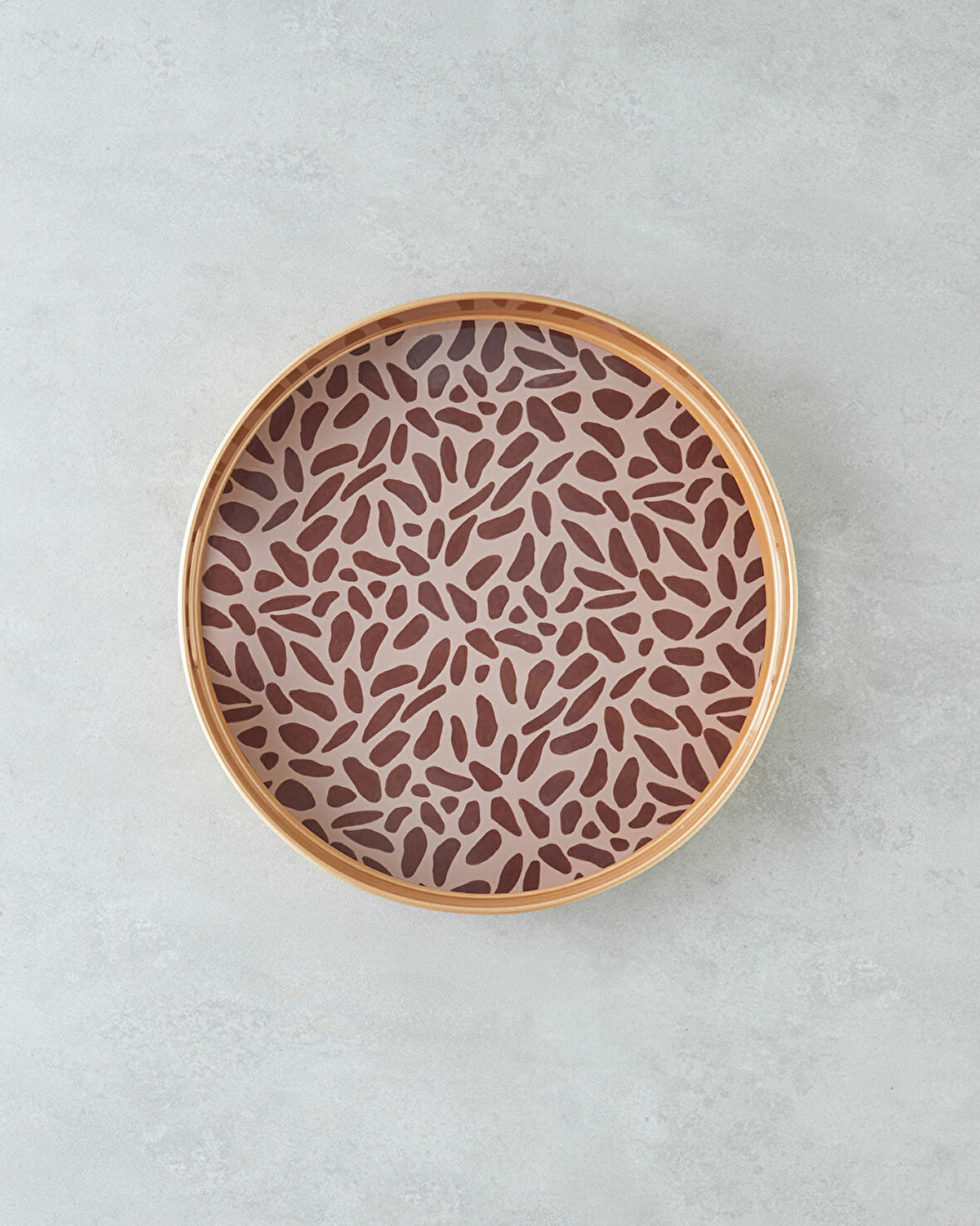 Lapis PP Tepsi 33 cm Kahve – Gold