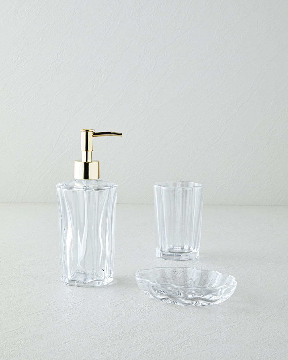 Bega 3'lü Banyo Seti 14,5 cm Şeffaf