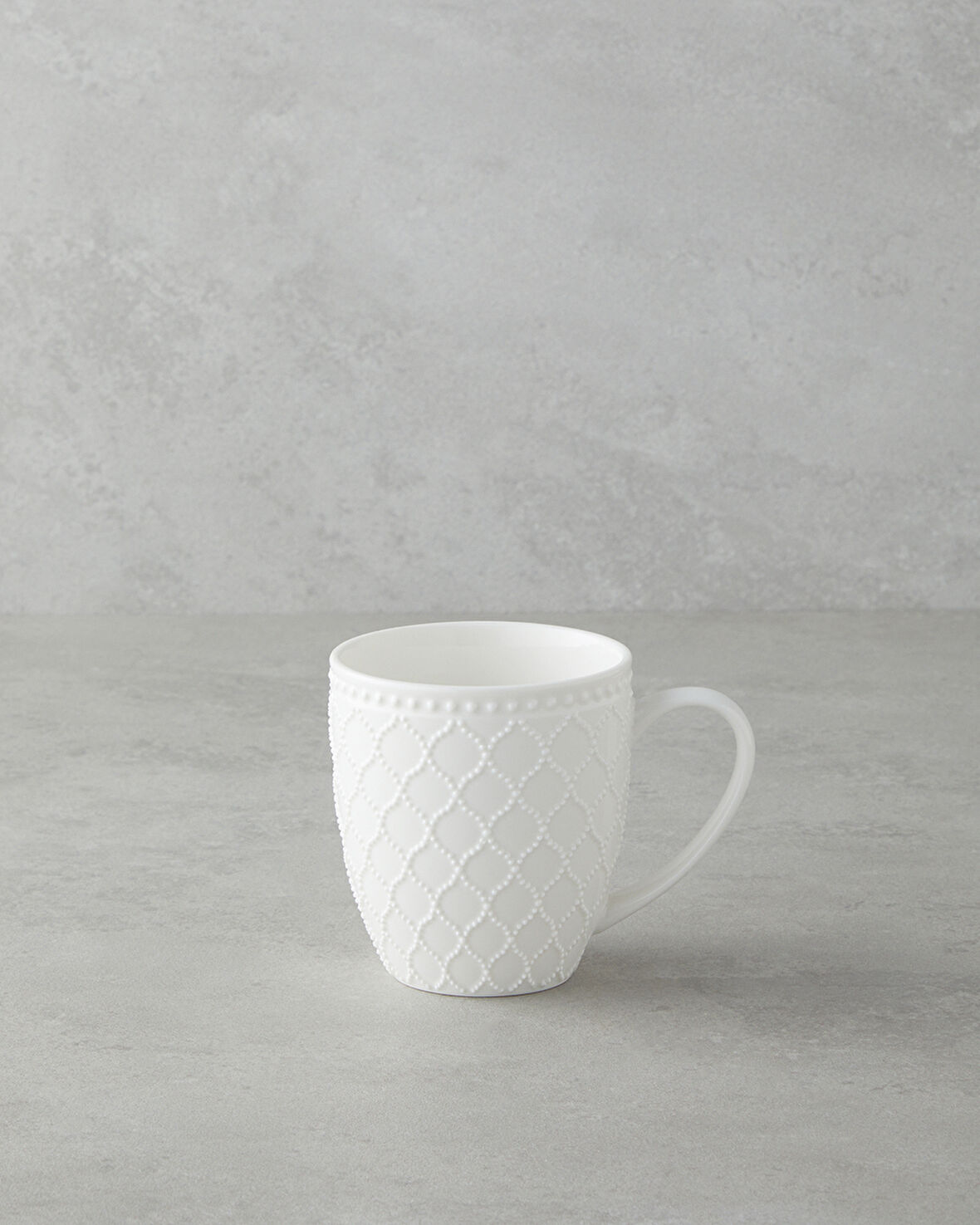 Carmen New Bone China Kupa 400 ml Beyaz