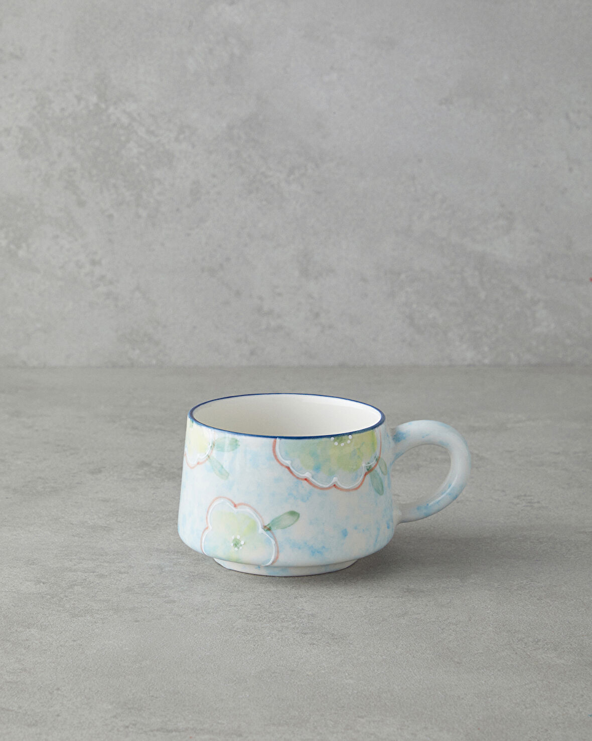 Pastel Reflections Seramik Kupa 260 ml Mavi-Yeşil-Sarı