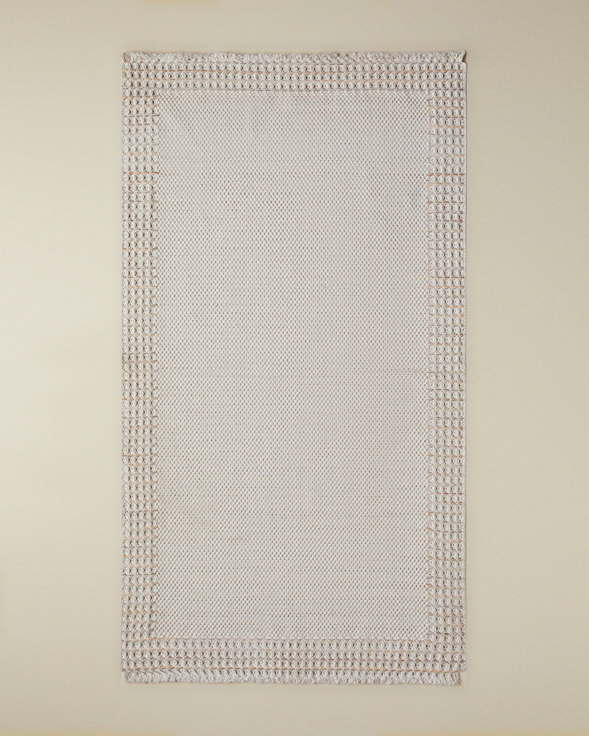 Pearly Pamuklu Dokuma Kilim 120x180 cm Turuncu-Ekru-Bej
