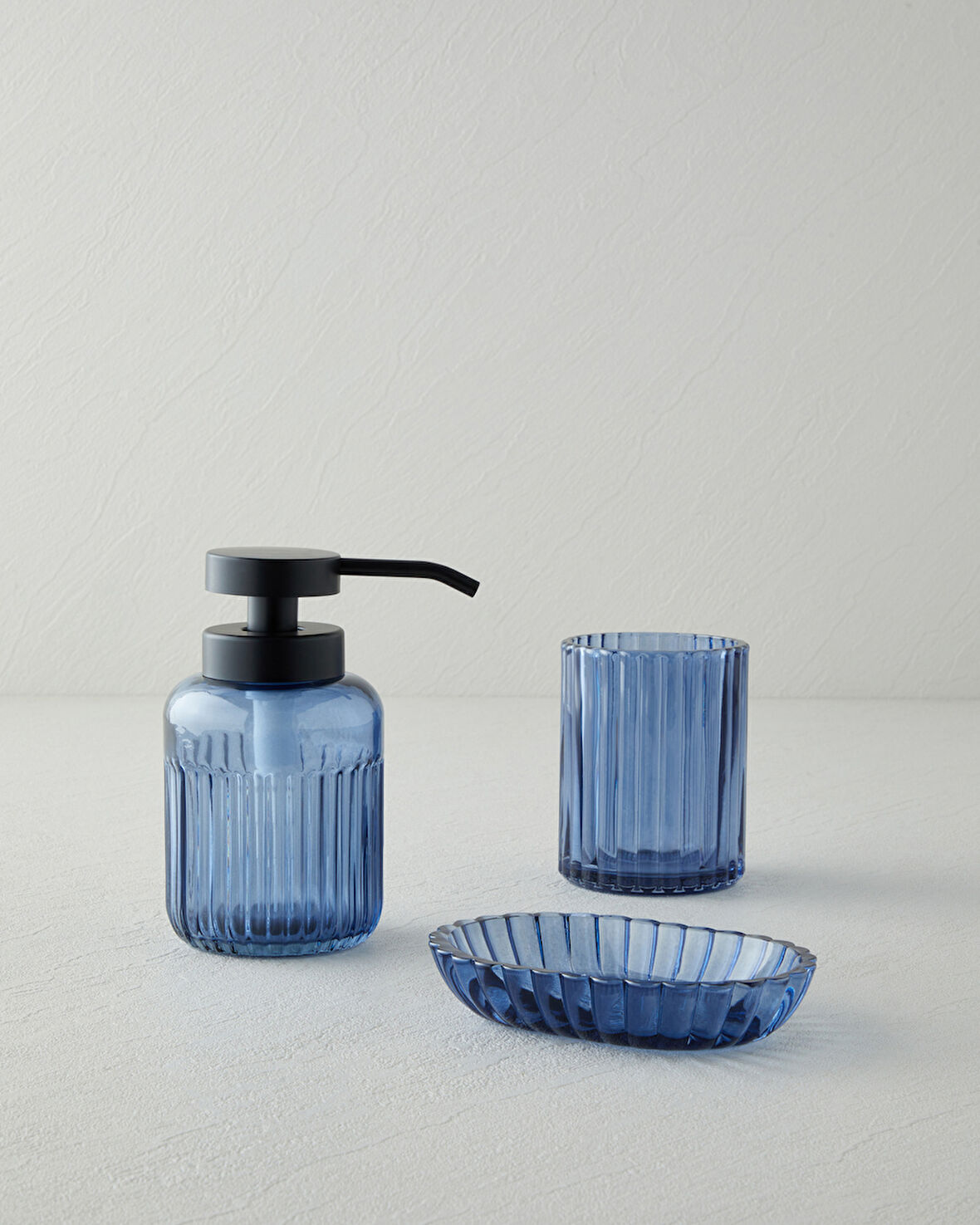 Ilda 3’lü Set Banyo Seti 15 cm Mavi