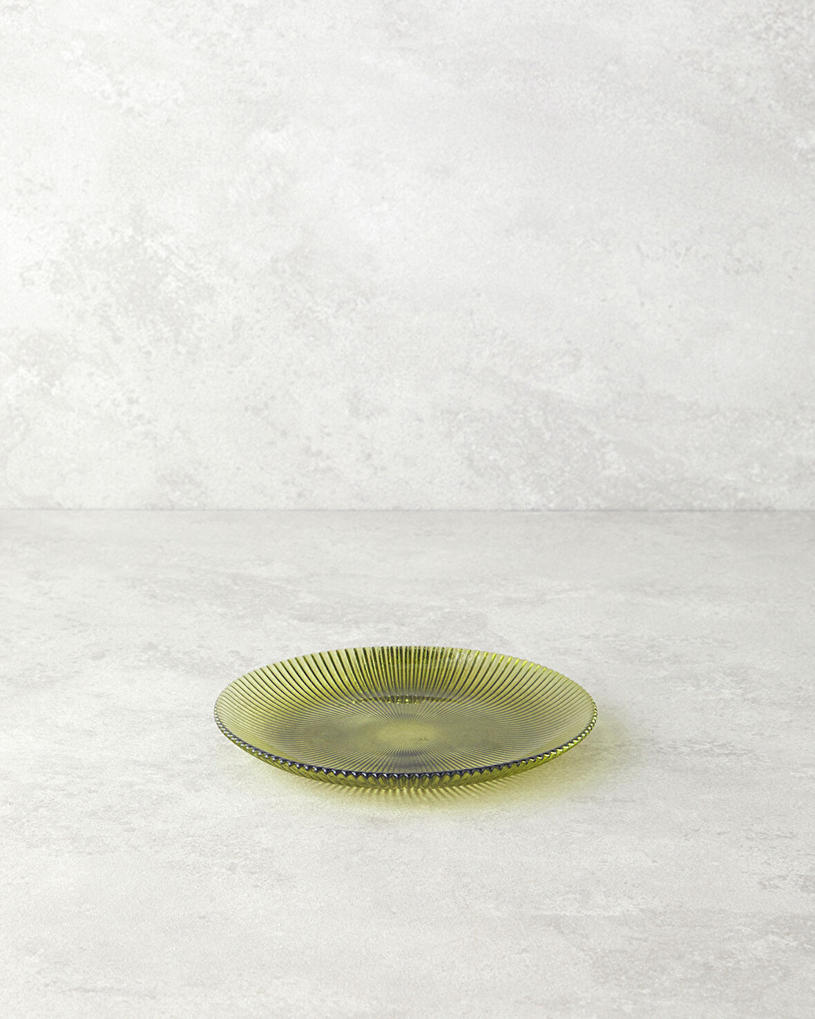 Olith Cam Pasta Tabağı 16 cm Yeşil
