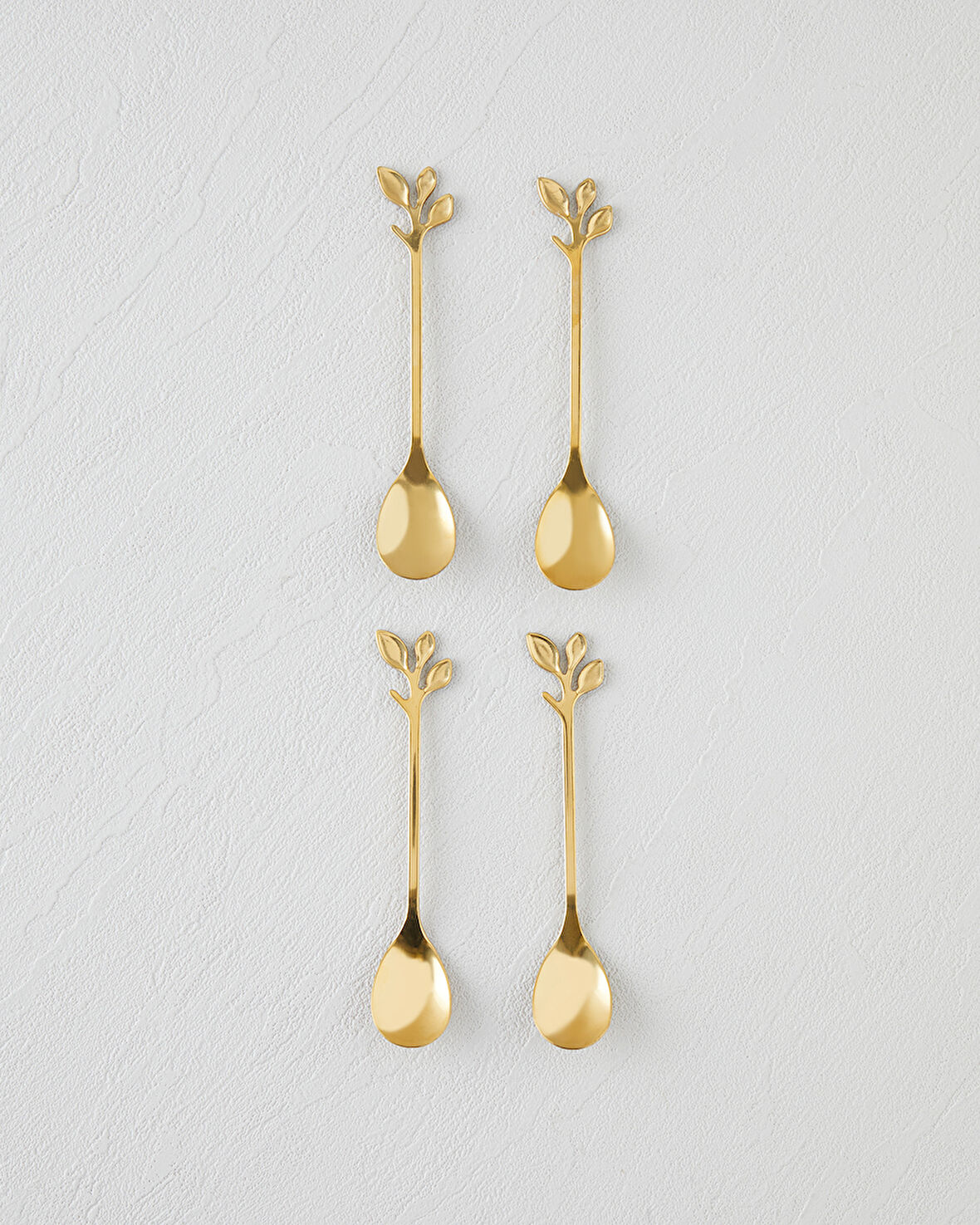 Lush Paslanmaz Çelik Tatlı Kaşığı 4 Parça Gold