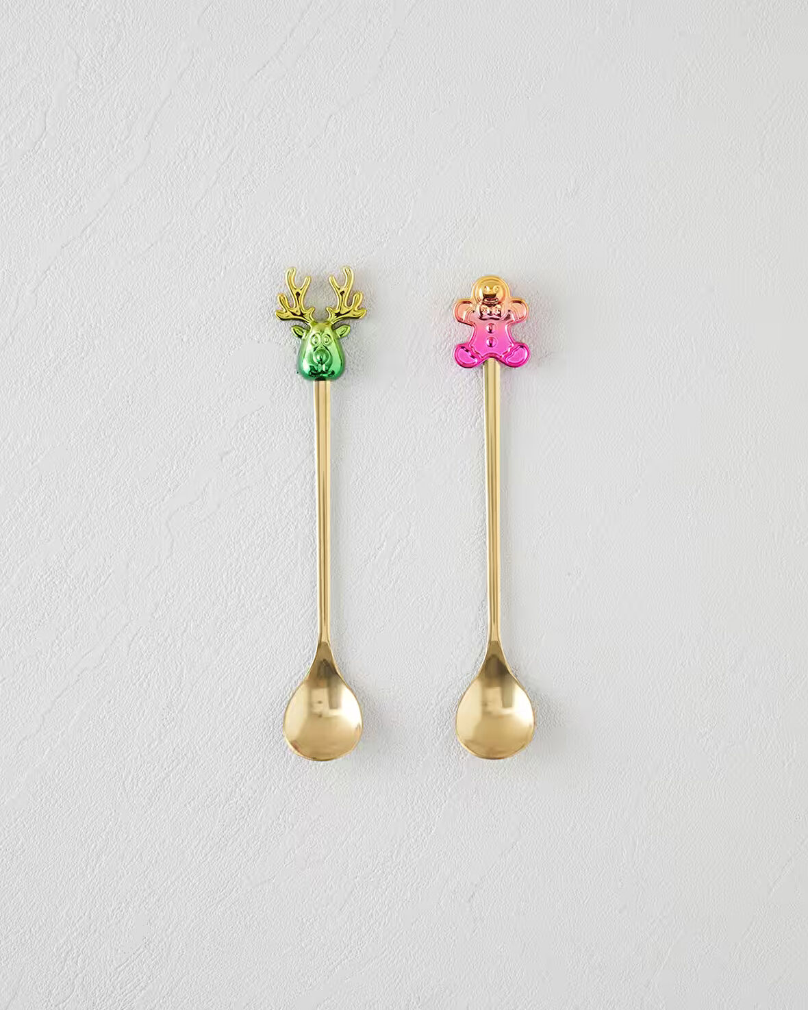 Joyduo Paslanmaz Çelik Tatlı Kaşığı 2 Parça Gold